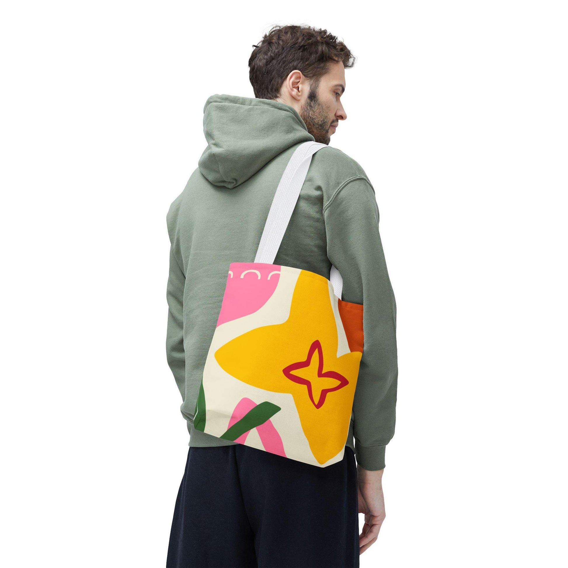 Vibrant Spring Floral Tote Bag, Stylish Beach Bag, Cute Grocery Tote, Colorful Eco-Friendly Shopping Bag, Perfect Gift for Her - A Kingdom Lifestyle