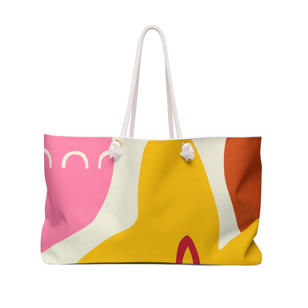 Bright and Cheerful Spring Weekender Bag Travel Tote, Beach Bag, Overnight Bag, Colorful Carryall, Perfect Gift for Adventurers. - A Kingdom Lifestyle