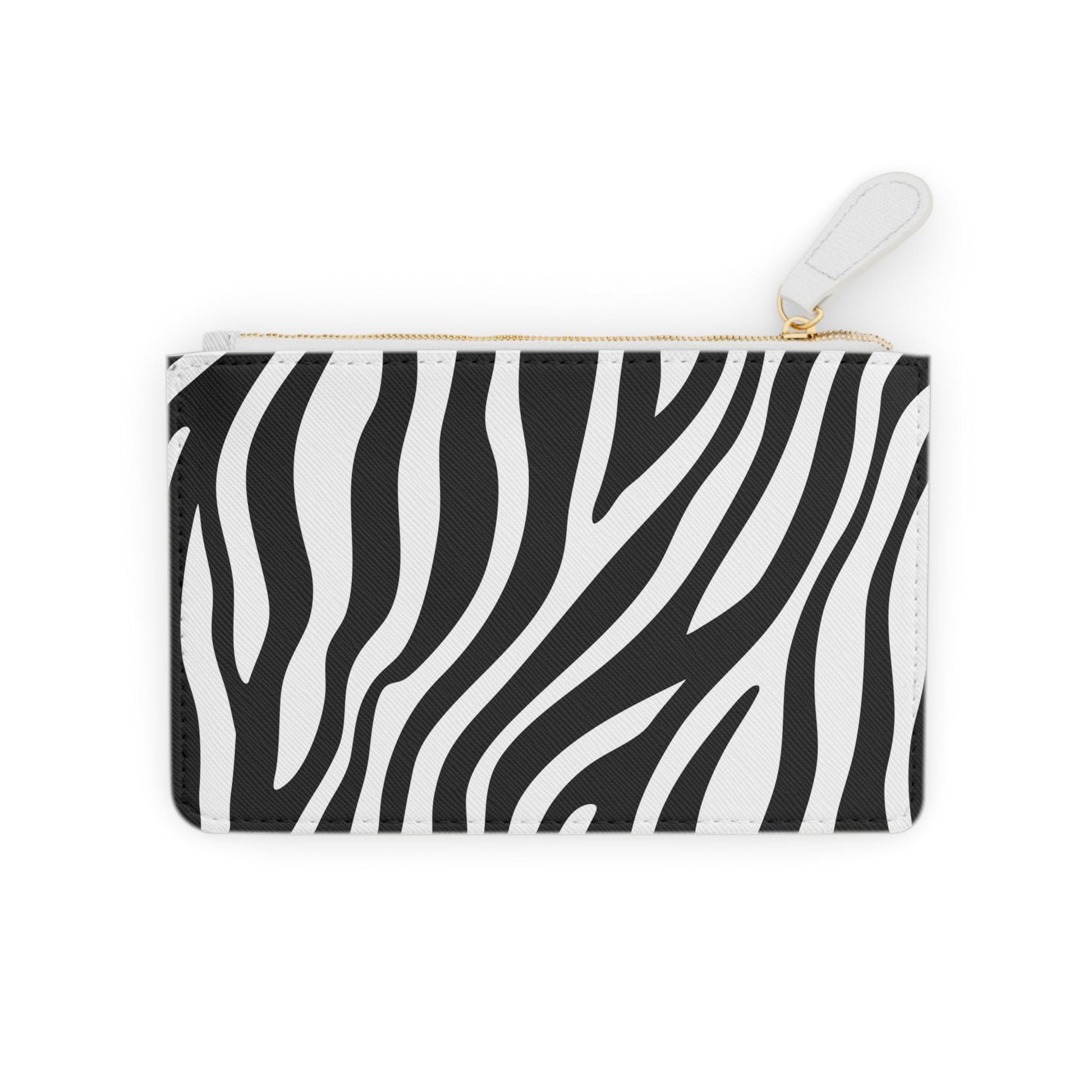 Zebra Print Mini Clutch Bag, Chic Zebra Accessory for Women, Designer Purse, Gift for Her, Travel Cosmetic Pouch, Fashion Statement - A Kingdom Lifestyle