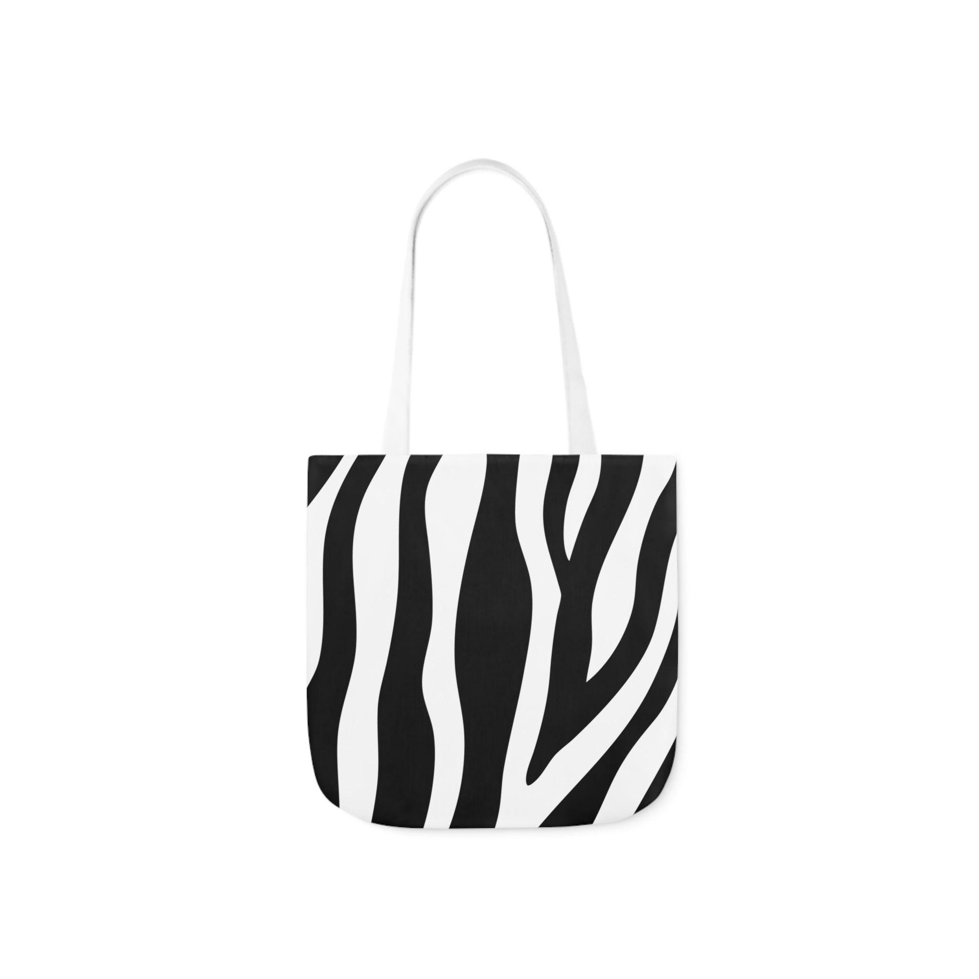 Zebra Print Canvas Tote Bag, Stylish Eco Friendly Grocery Bag, Fashionable Beach Tote, Gift for Animal Lovers, Versatile Shopping Bag - A Kingdom Lifestyle