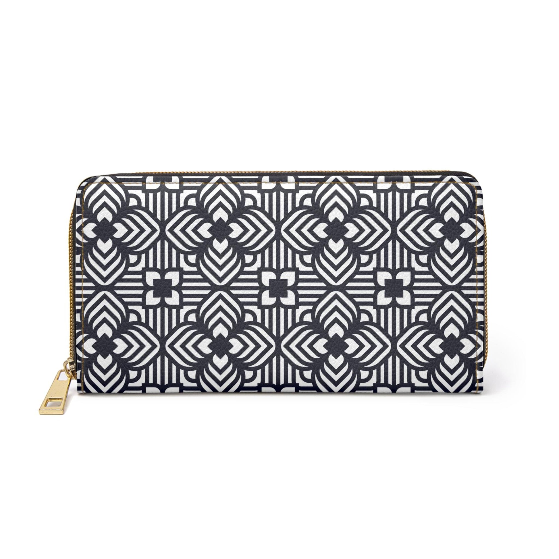 Elegant Floral Zipper Wallet, Stylish Accessory for Everyday Use, Ideal for Gifting, Travel, Organization, Minimalist Design - A Kingdom Lifestyle