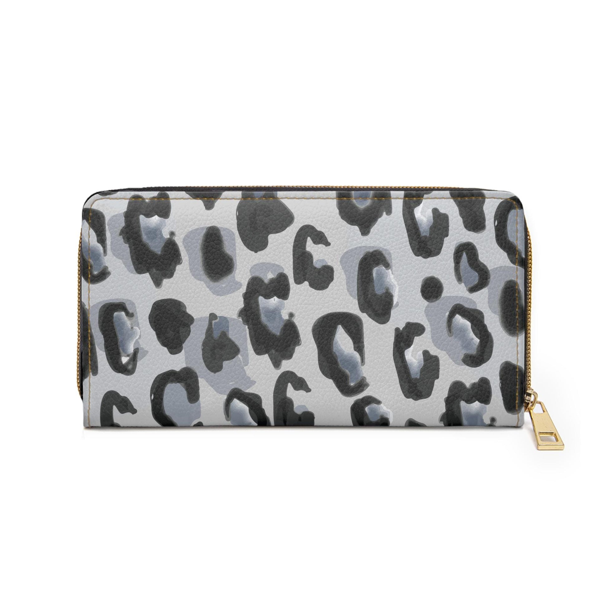 Stylish Leopard Print Zipper Wallet, Trendy Clutch, Animal Print Wallet for Her, Birthday Gift, Fashion Accessory - A Kingdom Lifestyle