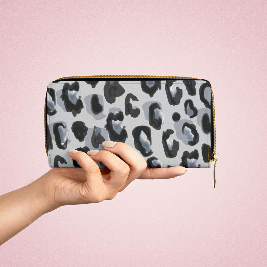 Stylish Leopard Print Zipper Wallet, Trendy Clutch, Animal Print Wallet for Her, Birthday Gift, Fashion Accessory - A Kingdom Lifestyle