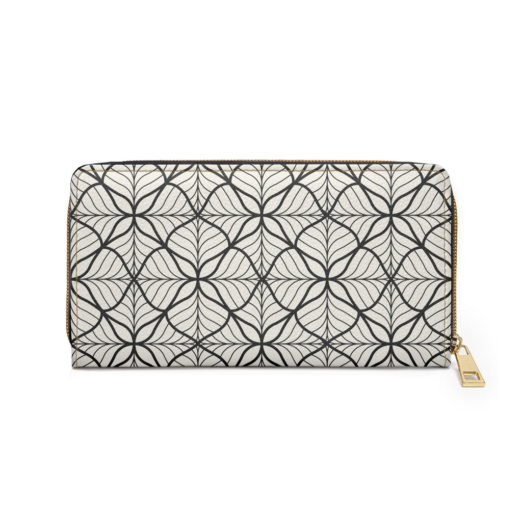 Elegant Floral Zipper Wallet, Stylish Travel Organizer, Floral Print Purse, Perfect Gift for Her, Everyday Use, Mother's Day - A Kingdom Lifestyle