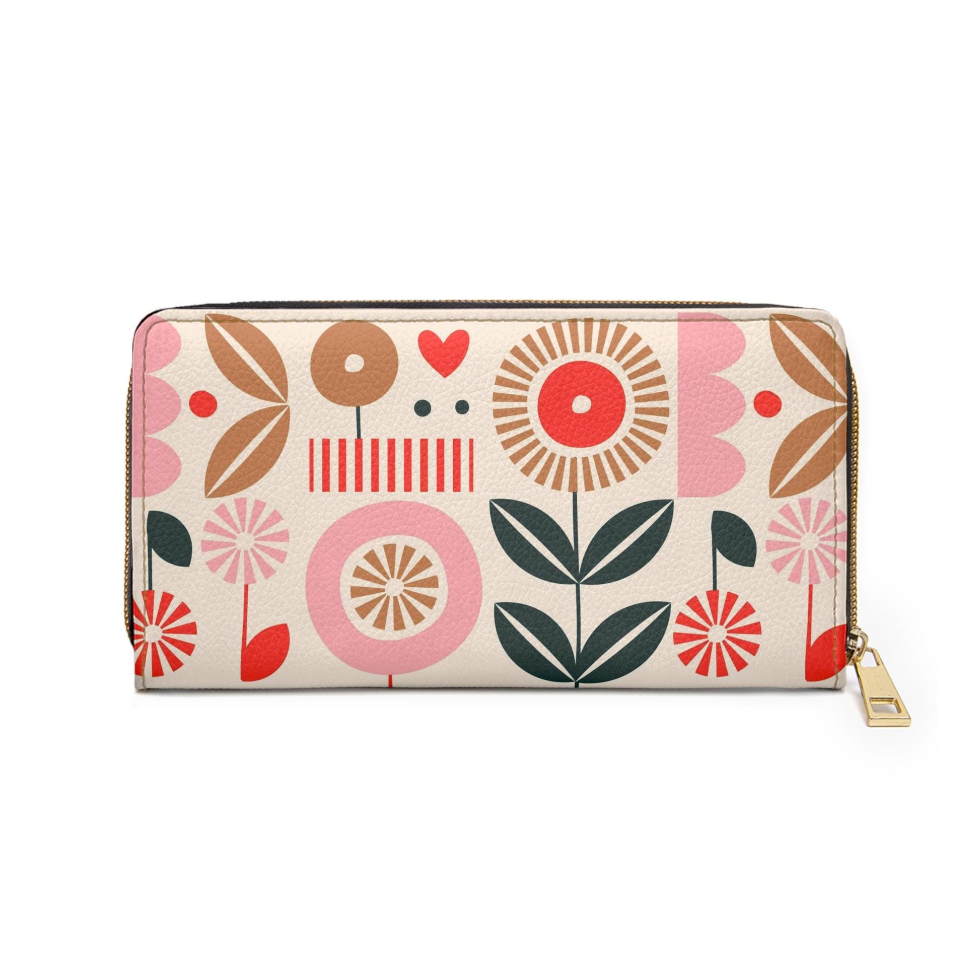 Colorful Floral Zipper Wallet | Cute Card Holder, Gift for Her, Spring Accessory, Everyday Use, Travel Organizer, Birthday Gift - A Kingdom Lifestyle