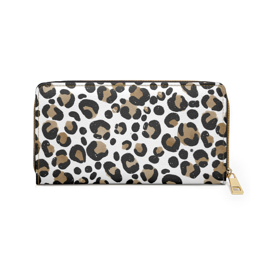 Leopard Print Zipper Wallet, Stylish Clutch for Women, Trendy Accessory, Gift for Her, Everyday Use, Fashion Statement - A Kingdom Lifestyle