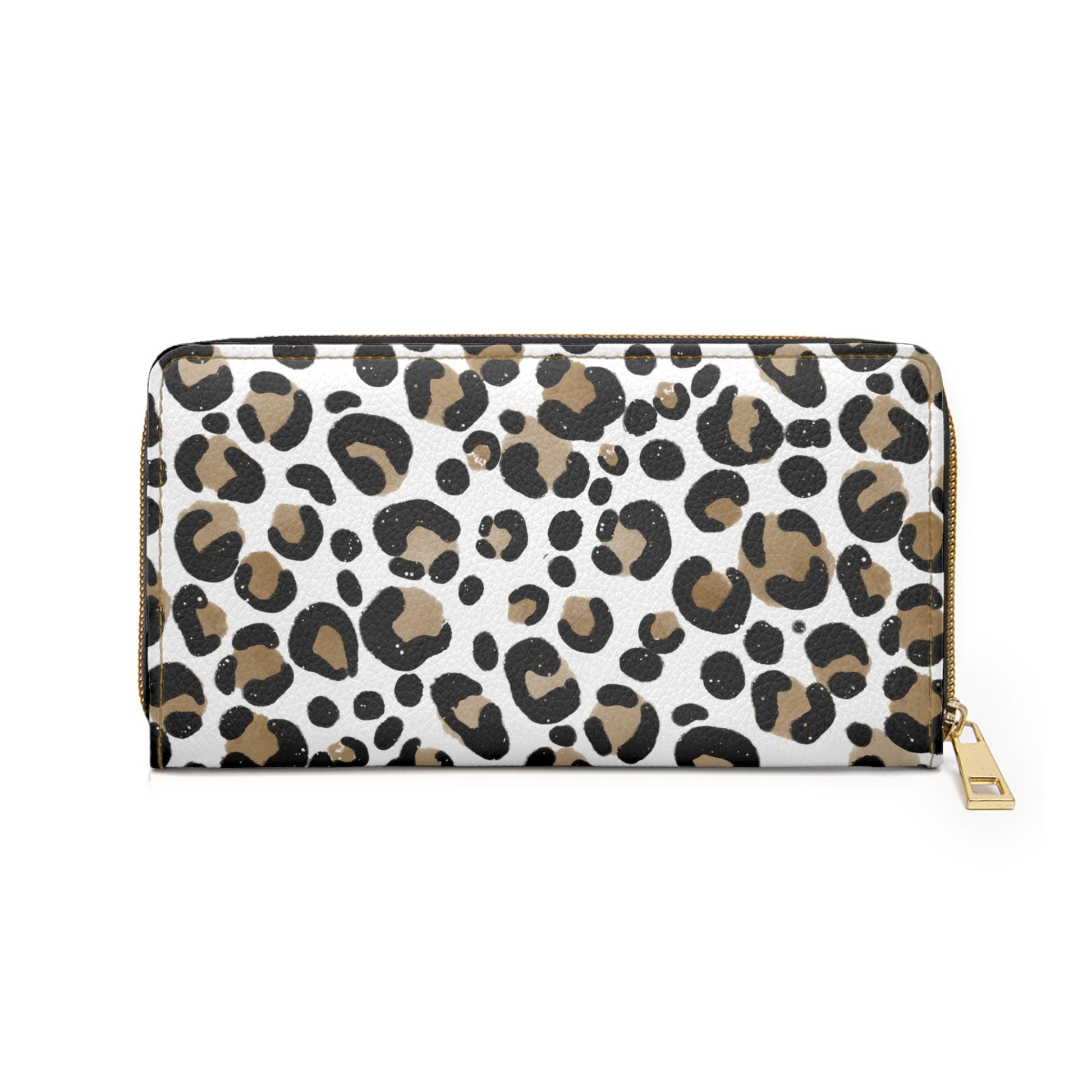 Leopard Print Zipper Wallet, Stylish Clutch for Women, Trendy Accessory, Gift for Her, Everyday Use, Fashion Statement - A Kingdom Lifestyle