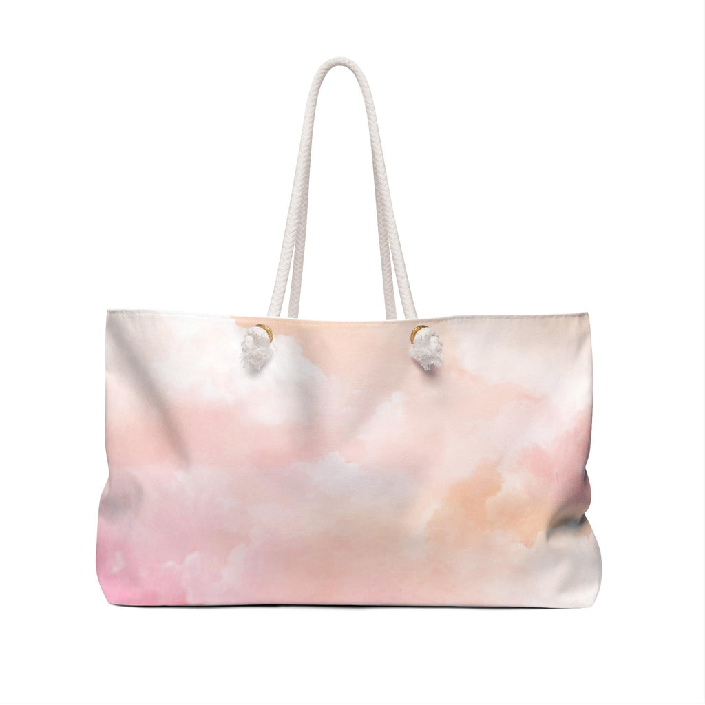 Weekender Tote Bag Watercolor Print Tote Weekender Bag Oversized Beach Tote Lake Trip Bag Travel Duffel Spring Break Vacation Gift - A Kingdom Lifestyle