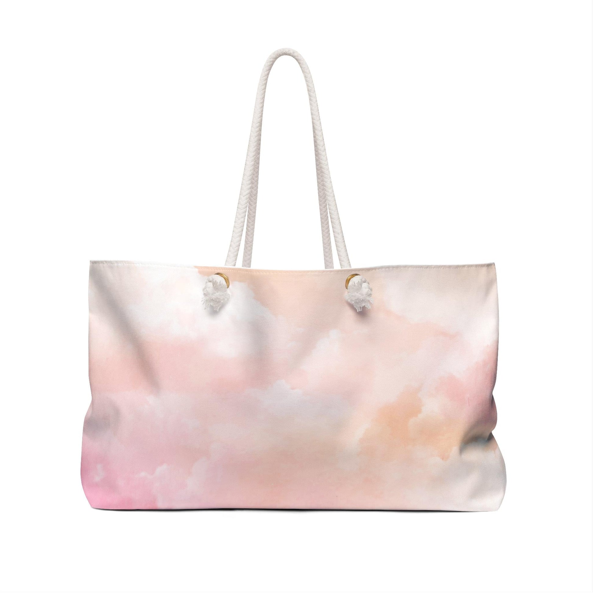 Weekender Tote Bag Watercolor Print Tote Weekender Bag Oversized Beach Tote Lake Trip Bag Travel Duffel Spring Break Vacation Gift - A Kingdom Lifestyle