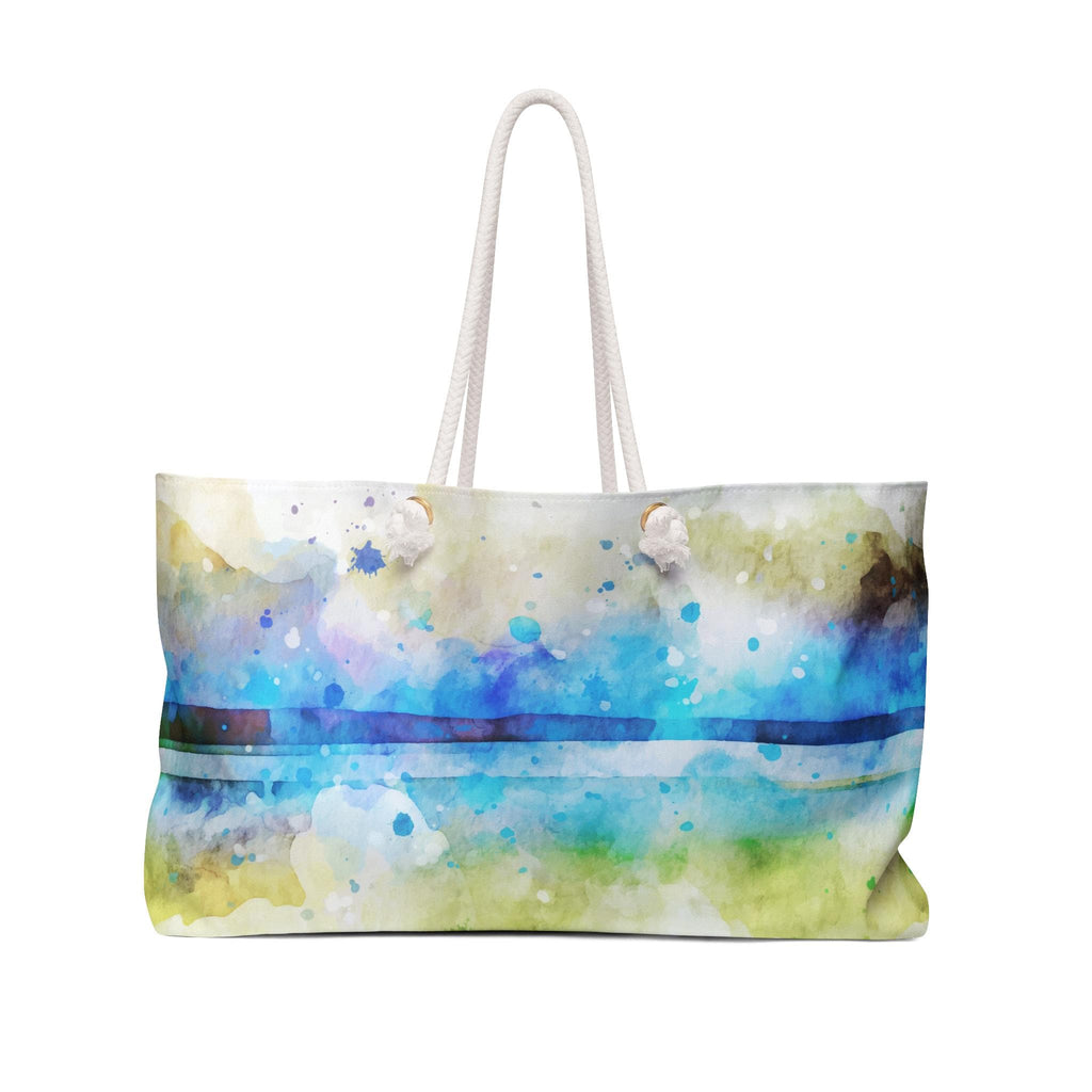 Weekender Tote Bag Watercolor Print Oversized Weekender Bag Lined Beach Tote Travel Duffel Bag Vacation Tote Bag - A Kingdom Lifestyle
