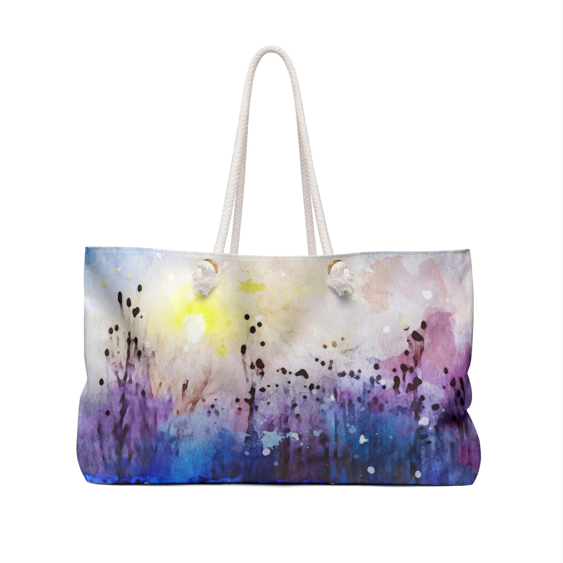 Weekender Tote Bag Watercolor Print Weekender Bag Tote Oversized Weekender Bag Beach Tote Travel Duffel Bag - A Kingdom Lifestyle