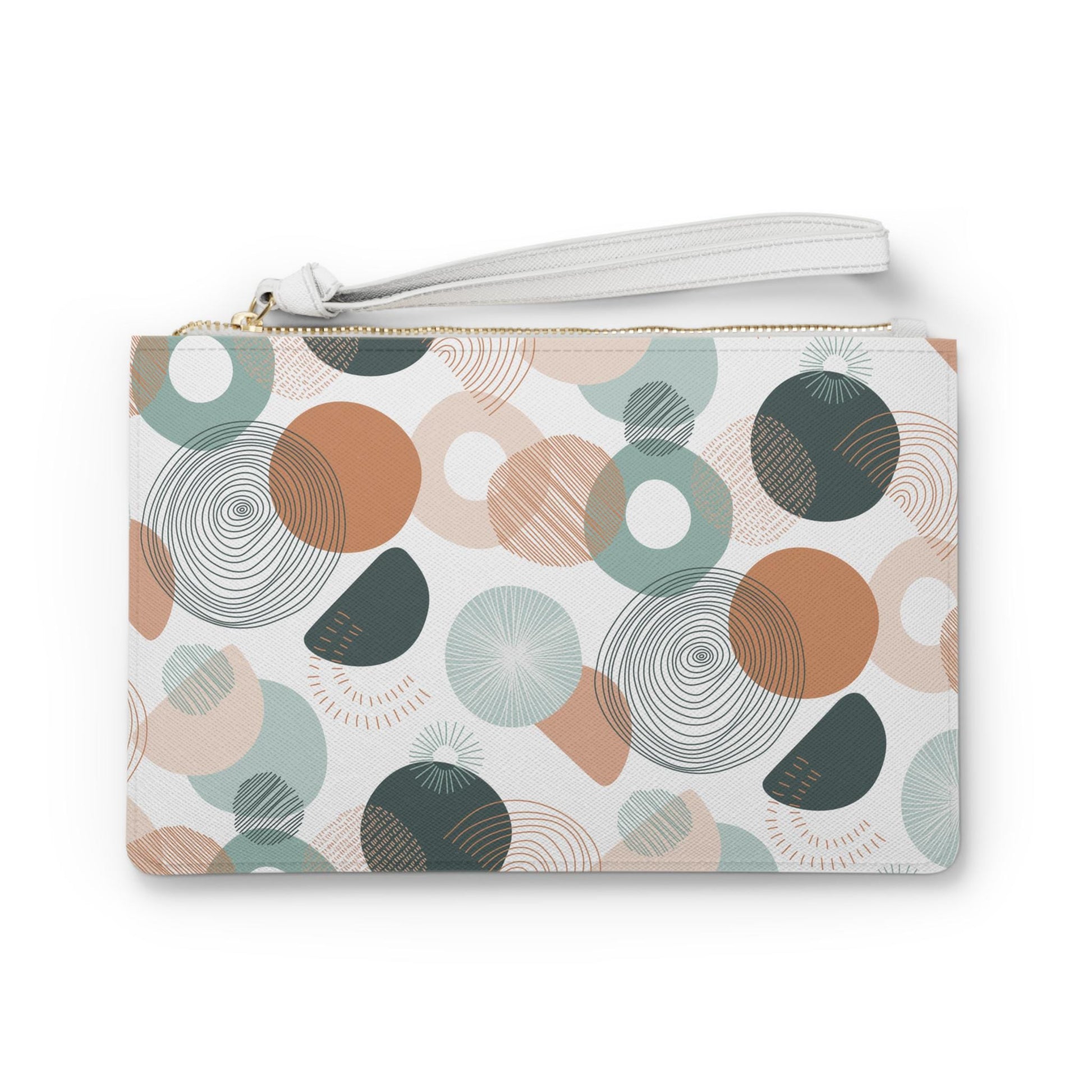 Designer Circle Print Clutch Bag  Gift For Her Clutch Bag Gift For Her Clutch Bag Gift For Birthday Coin Purse Gift for Her Best Friend Gift - A Kingdom Lifestyle