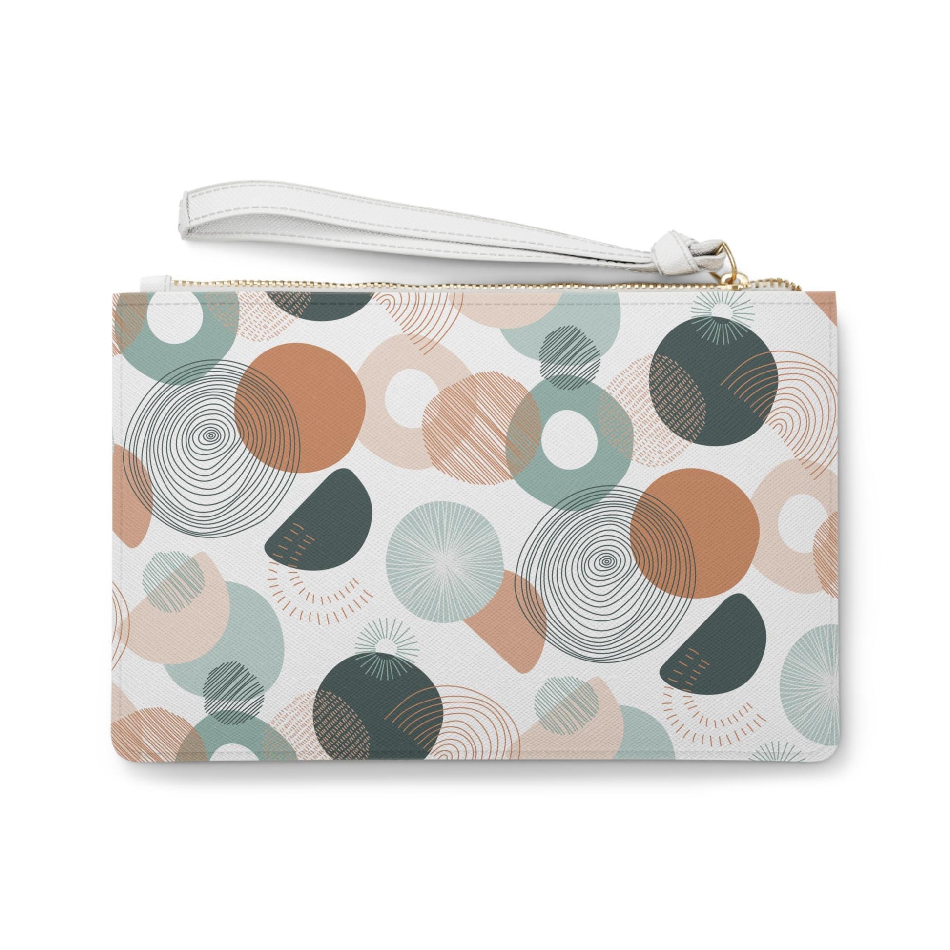 Designer Circle Print Clutch Bag  Gift For Her Clutch Bag Gift For Her Clutch Bag Gift For Birthday Coin Purse Gift for Her Best Friend Gift - A Kingdom Lifestyle
