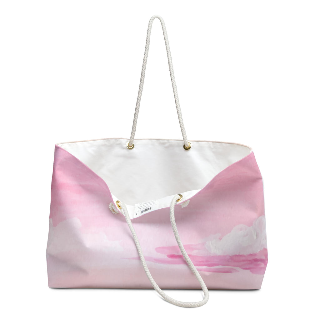 Weekender Tote Bag Watercolor Print For Her Oversized Weekender Bag For Travel Duffel Bag Spring Break Vacation Gift For Her - A Kingdom Lifestyle