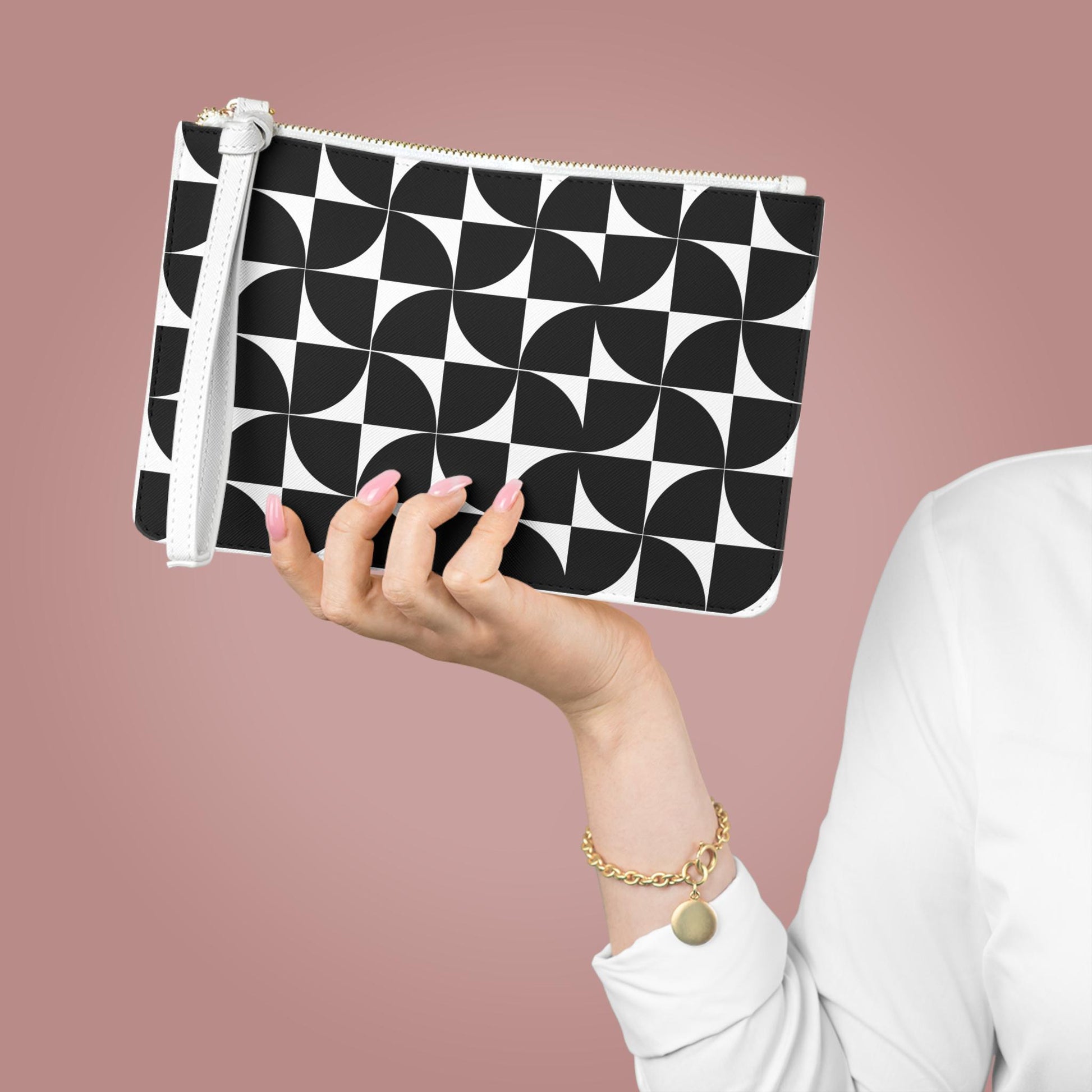 Designer Black And White Clutch Purse For Her Clutch Purse Gift For Her Clutch Bag For Her Coin Purse Gift for Her Best Friend Gift - A Kingdom Lifestyle