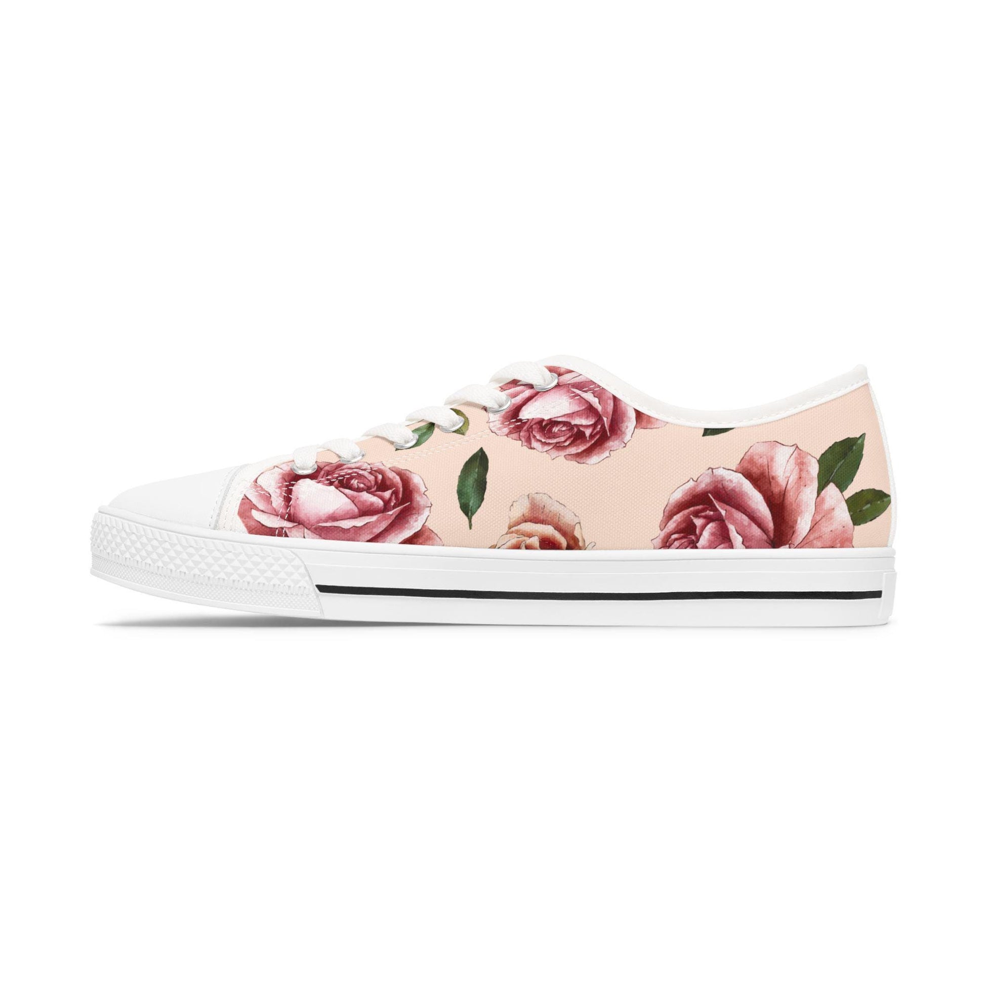 Women's Designer Rose Low Top Sneakers Womens Converse Sneakers Sneakers For Women Low Top Sneakers Canvas Lace Up Girls Ladies Flat. - A Kingdom Lifestyle
