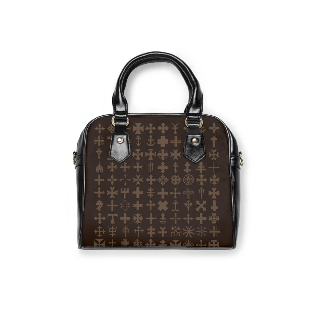 Luxury Brown Cross Shoulder Bag for Women Luxury Cross Pattern Designed Luxury Bag PU Leather Pouch Womens Bag - A Kingdom Lifestyle