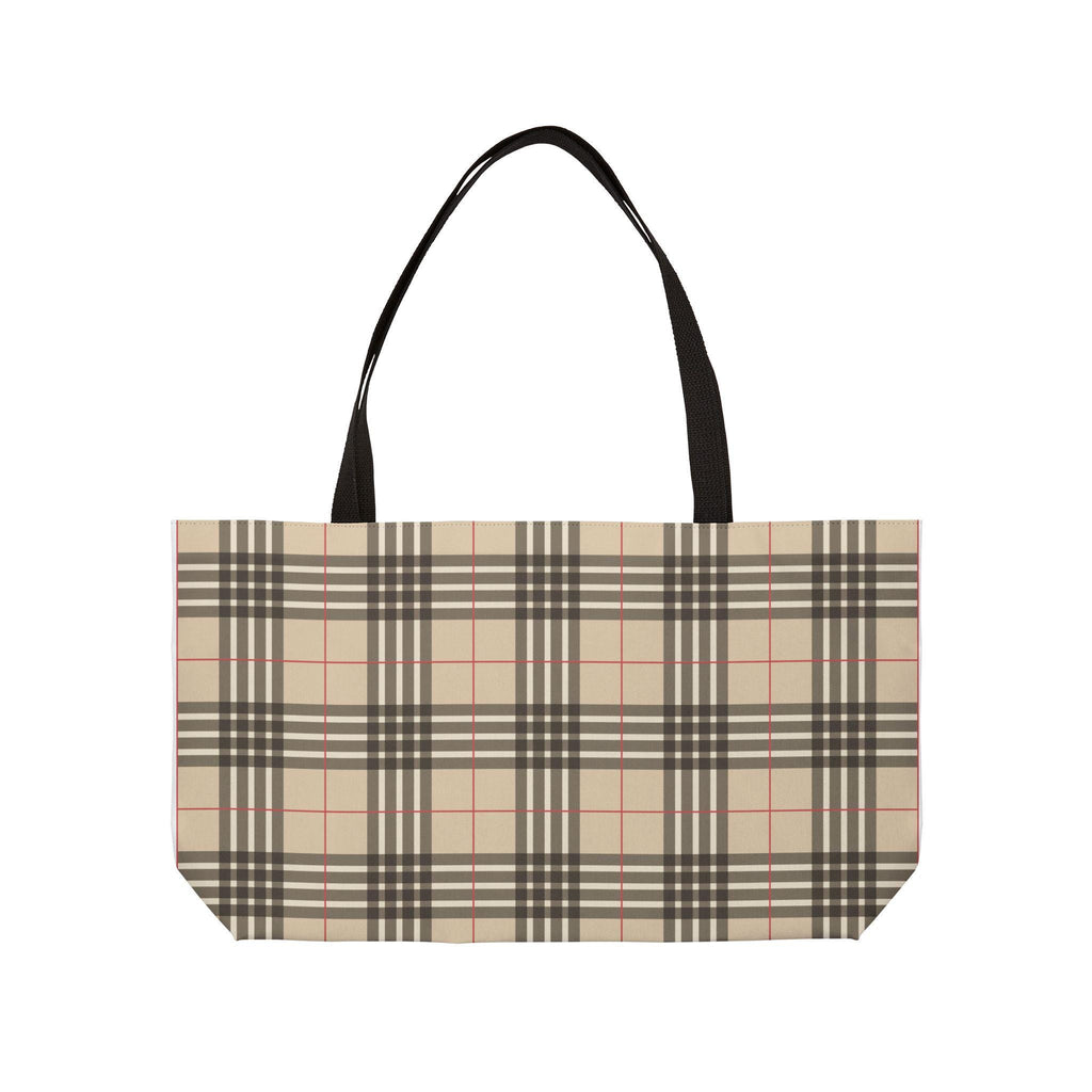 Plaid Weekender Bag Weekender Tote Bag Oversized Bag Lined Beach Tote Lake Trip Bag Travel Great Vacation Spring Break Bag - A Kingdom Lifestyle