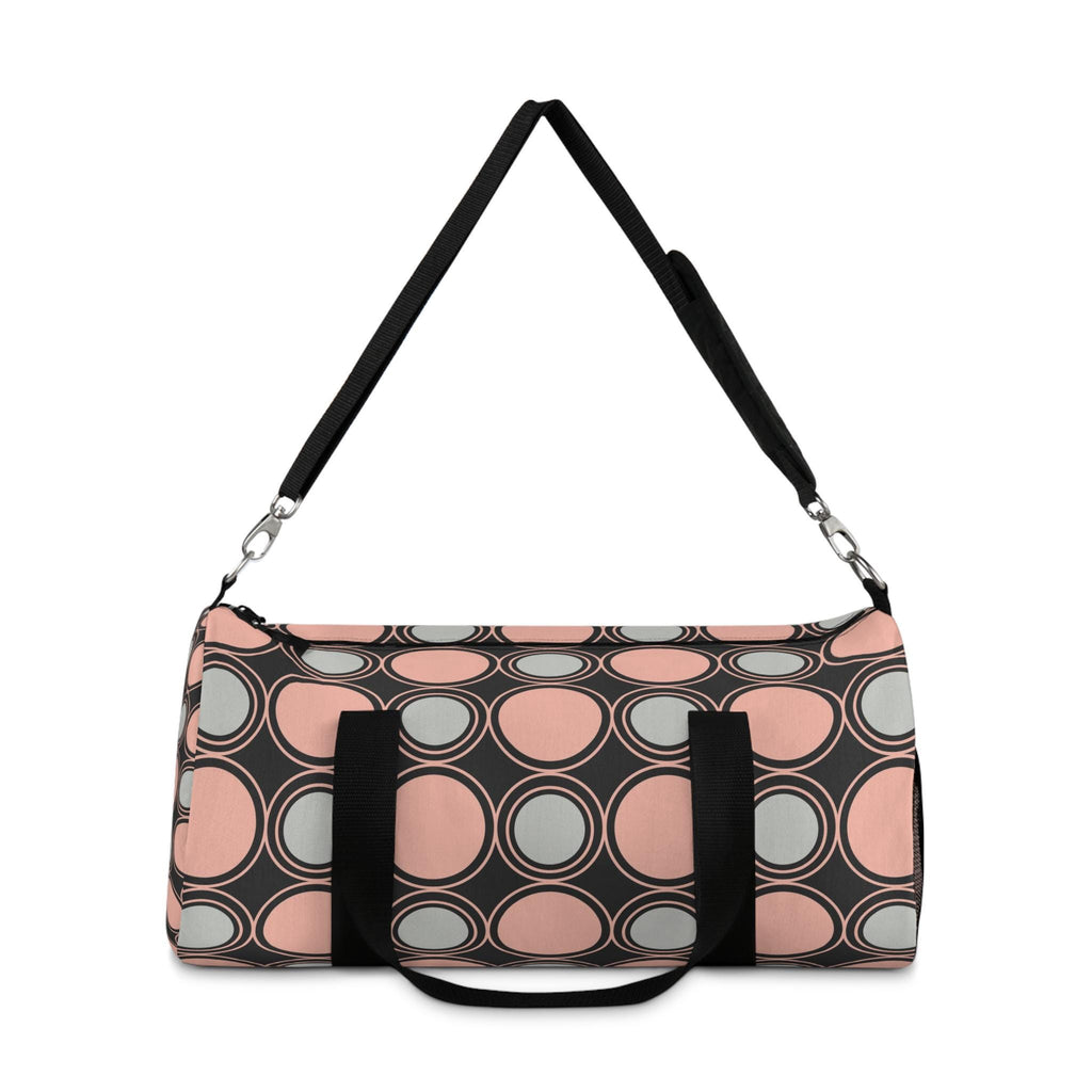 Designer Circle Print Duffel Bag For Her Travel Bag Gift for Her Best Friend Gift Duffel Bag Modern Gym Yoga Gear for Fitness Enthusiasts - A Kingdom Lifestyle