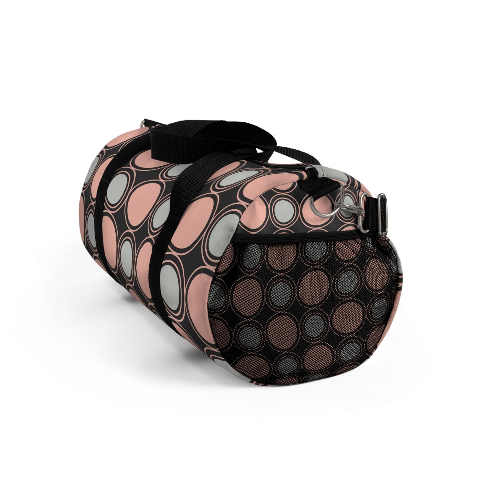 Designer Circle Print Duffel Bag For Her Travel Bag Gift for Her Best Friend Gift Duffel Bag Modern Gym Yoga Gear for Fitness Enthusiasts - A Kingdom Lifestyle
