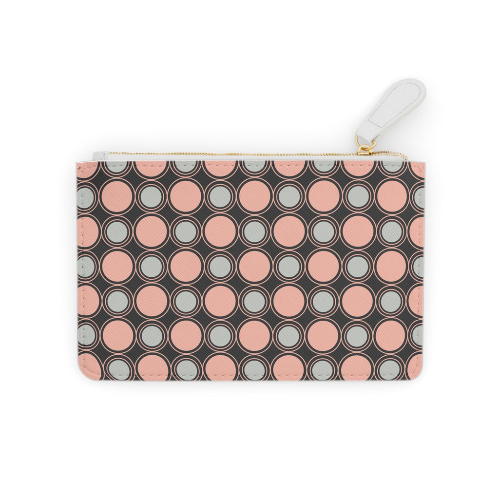 Circle Print Mini Clutch Bag Circle Pattern Makeup Bag Makeup Pouch Cosmetic Bag Toiletry Bag Coin Purse Gift for Her Best Friend Gift - A Kingdom Lifestyle