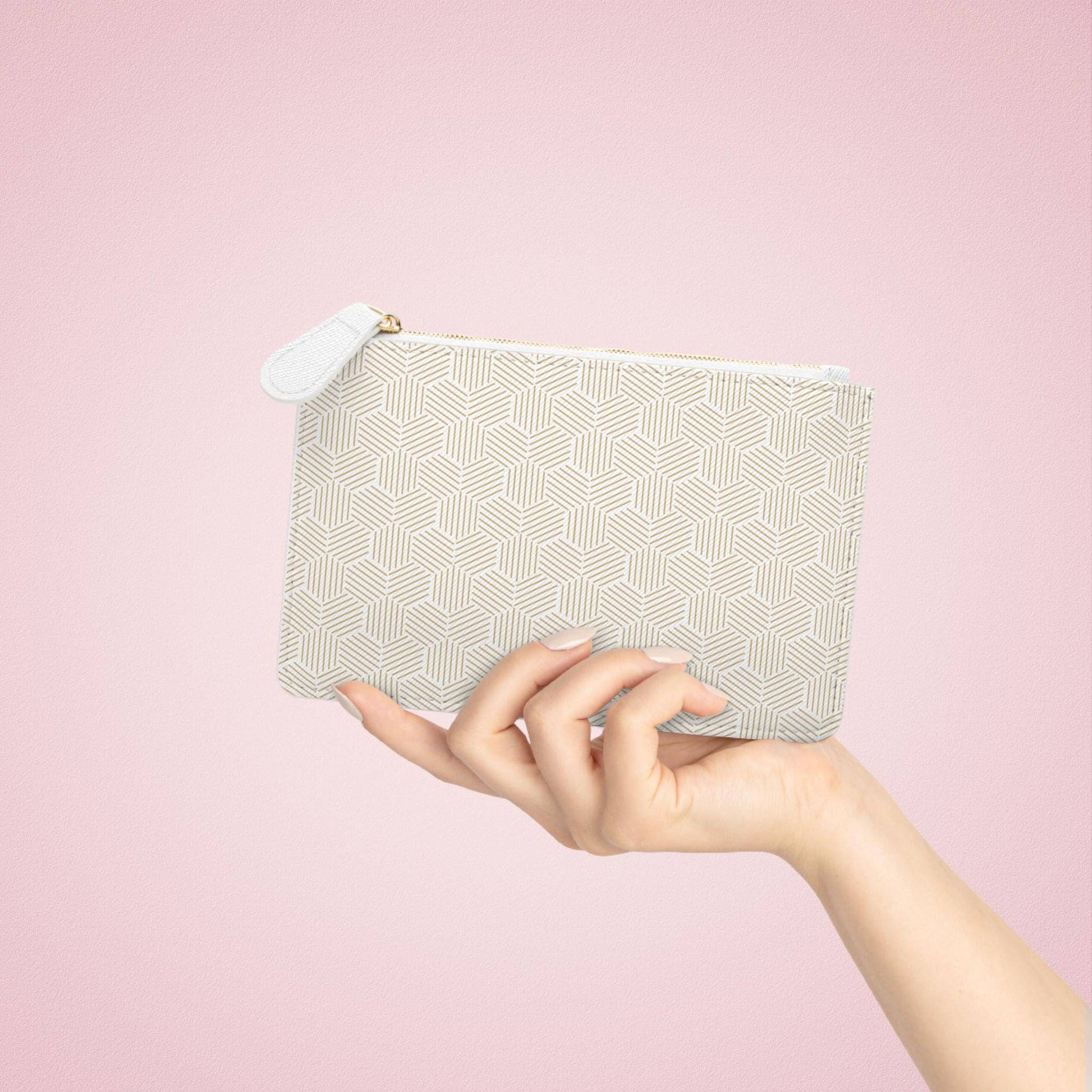 Mini Clutch Bag Beige Pattern Mini Clutch Bag Makeup Bag Makeup Pouch Cosmetic Bag Toiletry Bag Coin Purse Gift for Her Best Friend Gift - A Kingdom Lifestyle