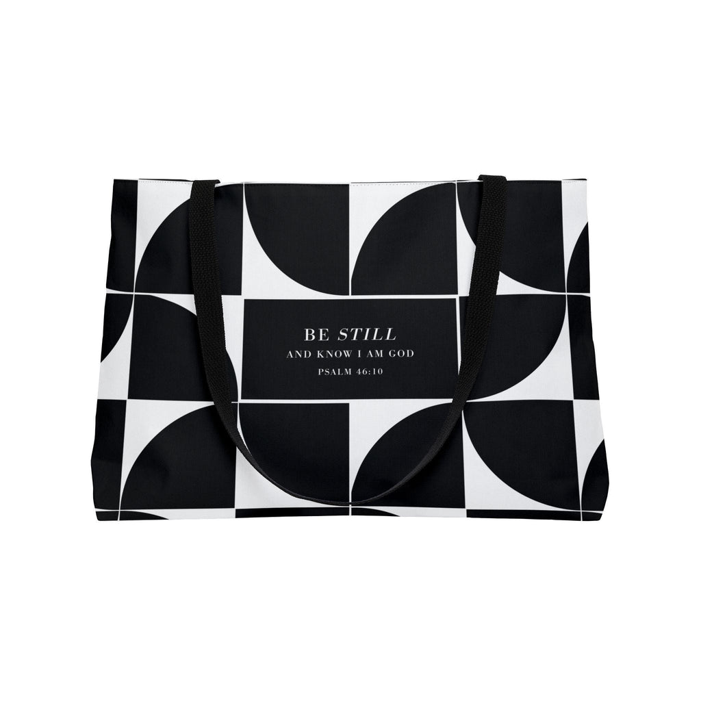 Bold Graphic Designer Weekender Bag, Stylish Tote Bag, Modern Graphic Weekender Bag, Beach Bag, Sleek Carry On, Purse - A Kingdom Lifestyle