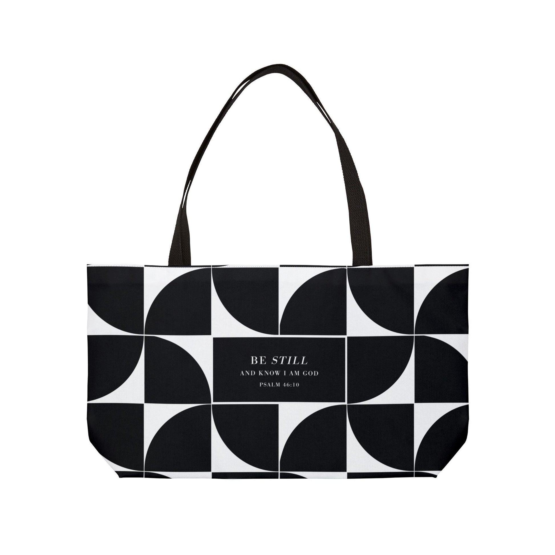Bold Graphic Designer Weekender Bag, Stylish Tote Bag, Modern Graphic Weekender Bag, Beach Bag, Sleek Carry On, Purse - A Kingdom Lifestyle