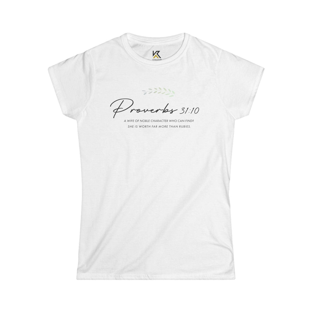 Inspirational T-Shirt For Christian Women Tee For Christian Mom Shirt Jesus Tee for Apparel Shirt Bible Verse Proverbs Scripture T-Shirt - A Kingdom Lifestyle