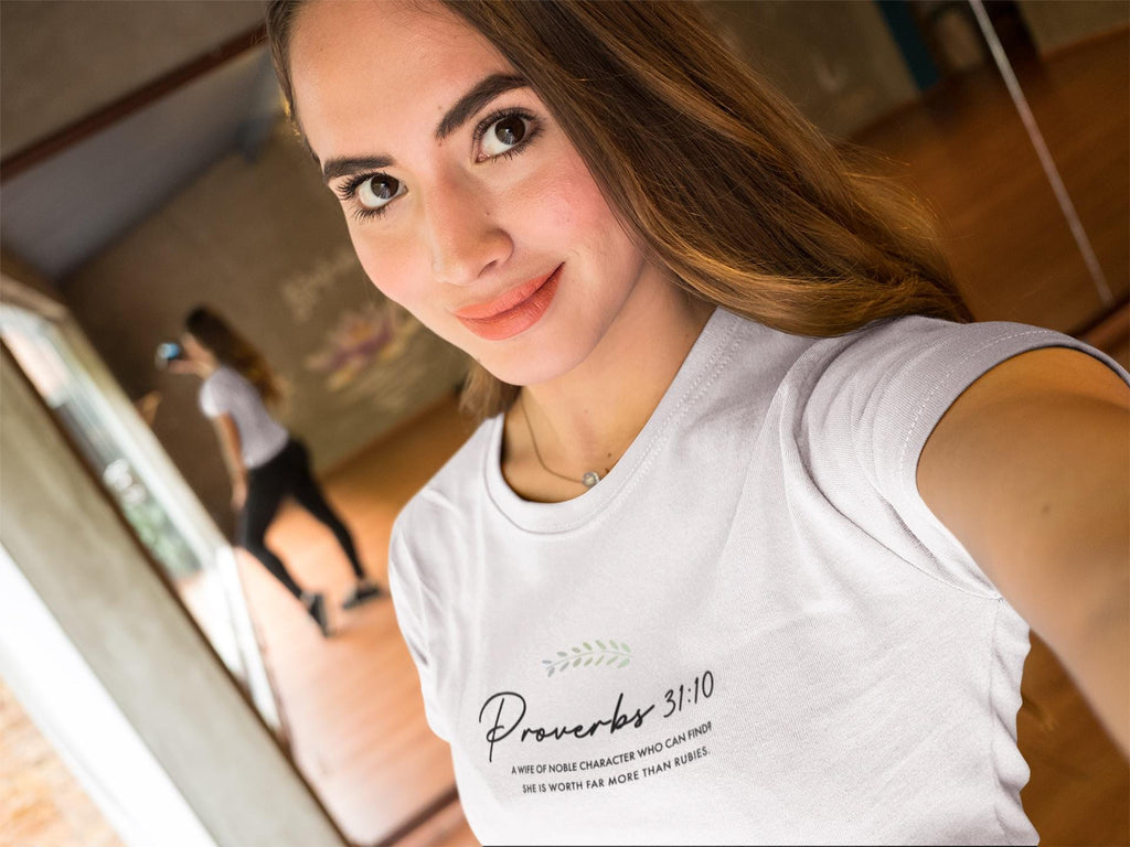 Inspirational T-Shirt For Christian Women Tee For Christian Mom Shirt Jesus Tee for Apparel Shirt Bible Verse Proverbs Scripture T-Shirt - A Kingdom Lifestyle