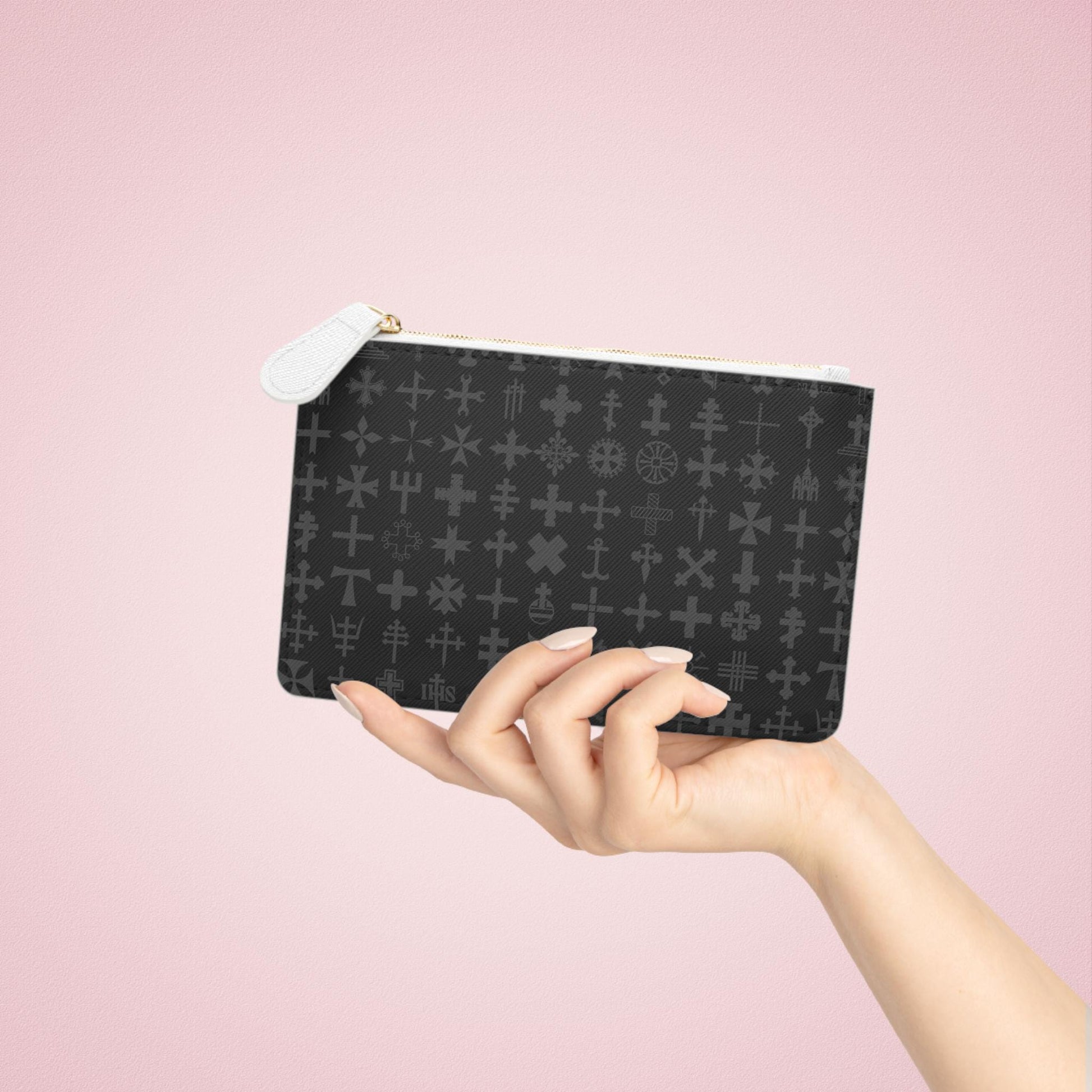 Modern Mini Clutch Bag with Grey Geometric Patterns, Stylish Purse for Women, Trendy Travel Accessory, Perfect for Parties, Bridesmaids Gift - A Kingdom Lifestyle