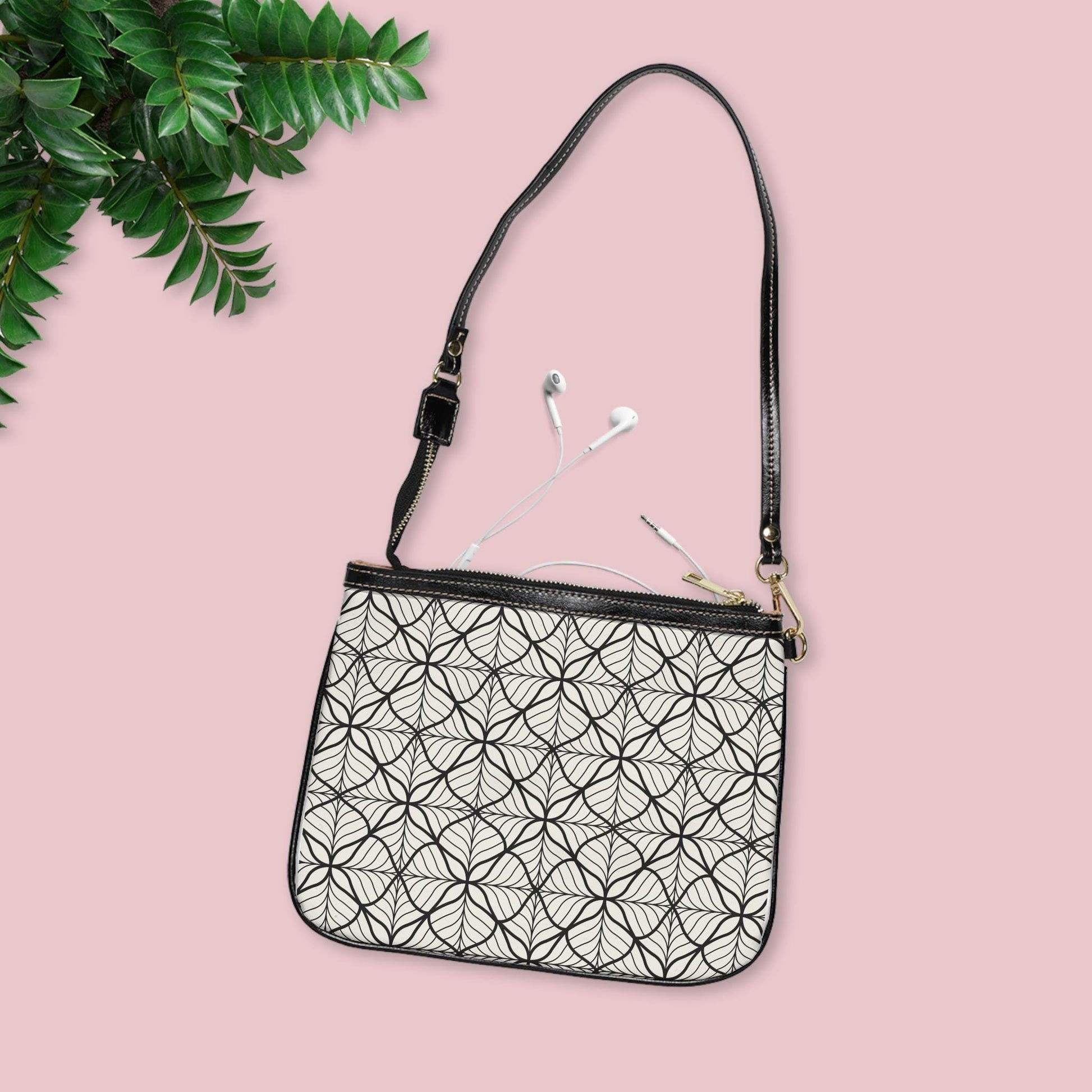 Chic Small Leaf Pattern Shoulder Bag for Everyday Style, Perfect Gift for Fashion Lovers, Trendy Handbag, Ideal for Weddings and Parties - A Kingdom Lifestyle