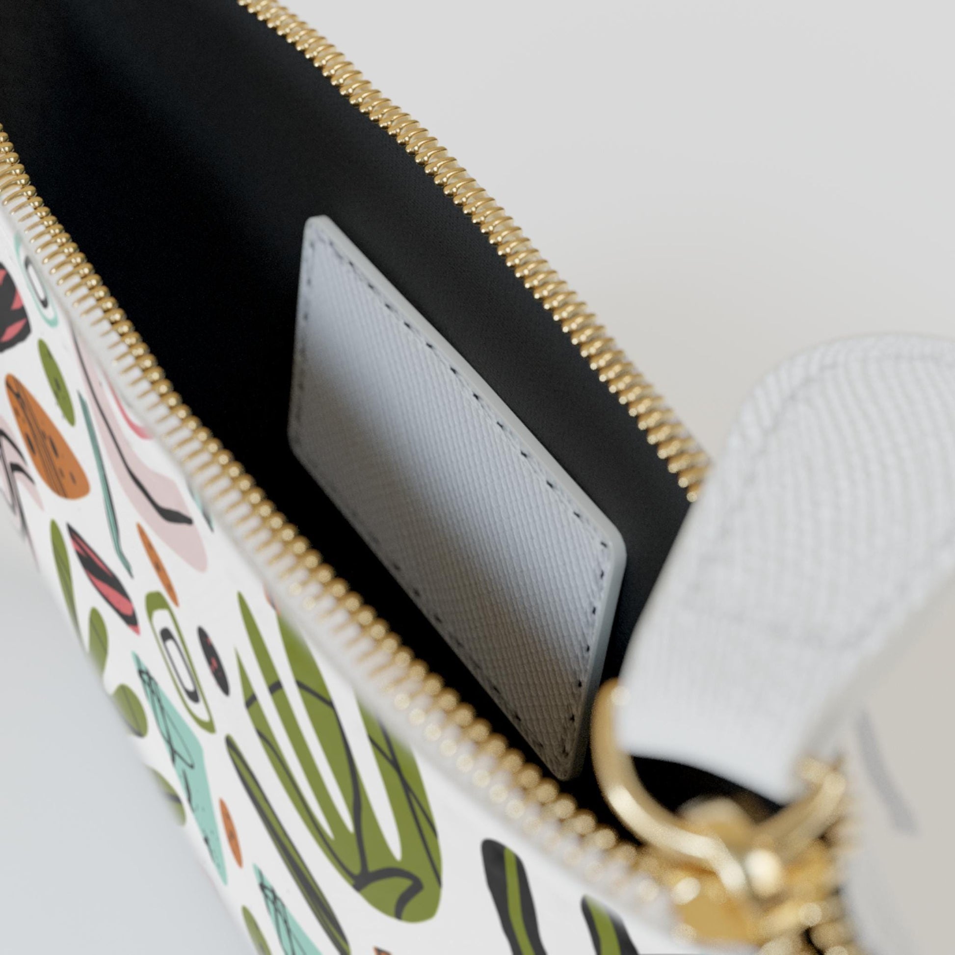 Colorful Spring Abstract Mini Clutch Bag - Vibrant Patterned Pouch for Girls' Nights Out, Daily Essentials, Travel, Gift - A Kingdom Lifestyle