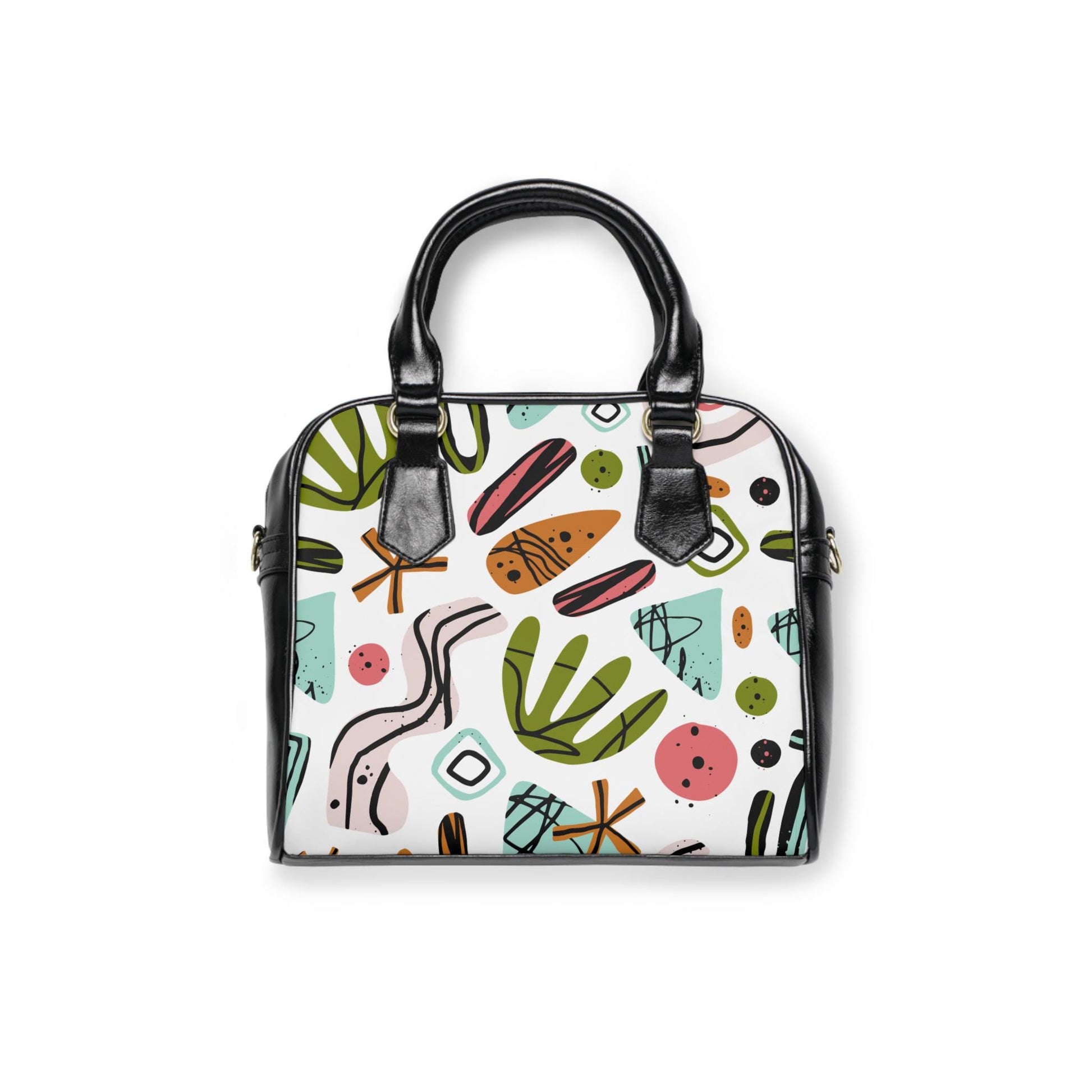 Chic Spring Abstract Art Tote Bag, Colorful Shoulder Handbag for Everyday, Stylish Handbag for Women, Trendy Purse, Unique Art Design - A Kingdom Lifestyle