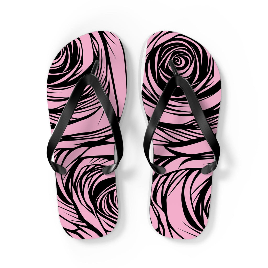 Floral Pattern Flip Flops, Summer Beach Sandals, Vacation Footwear, Outdoor Activities, Gift for Her - A Kingdom Lifestyle