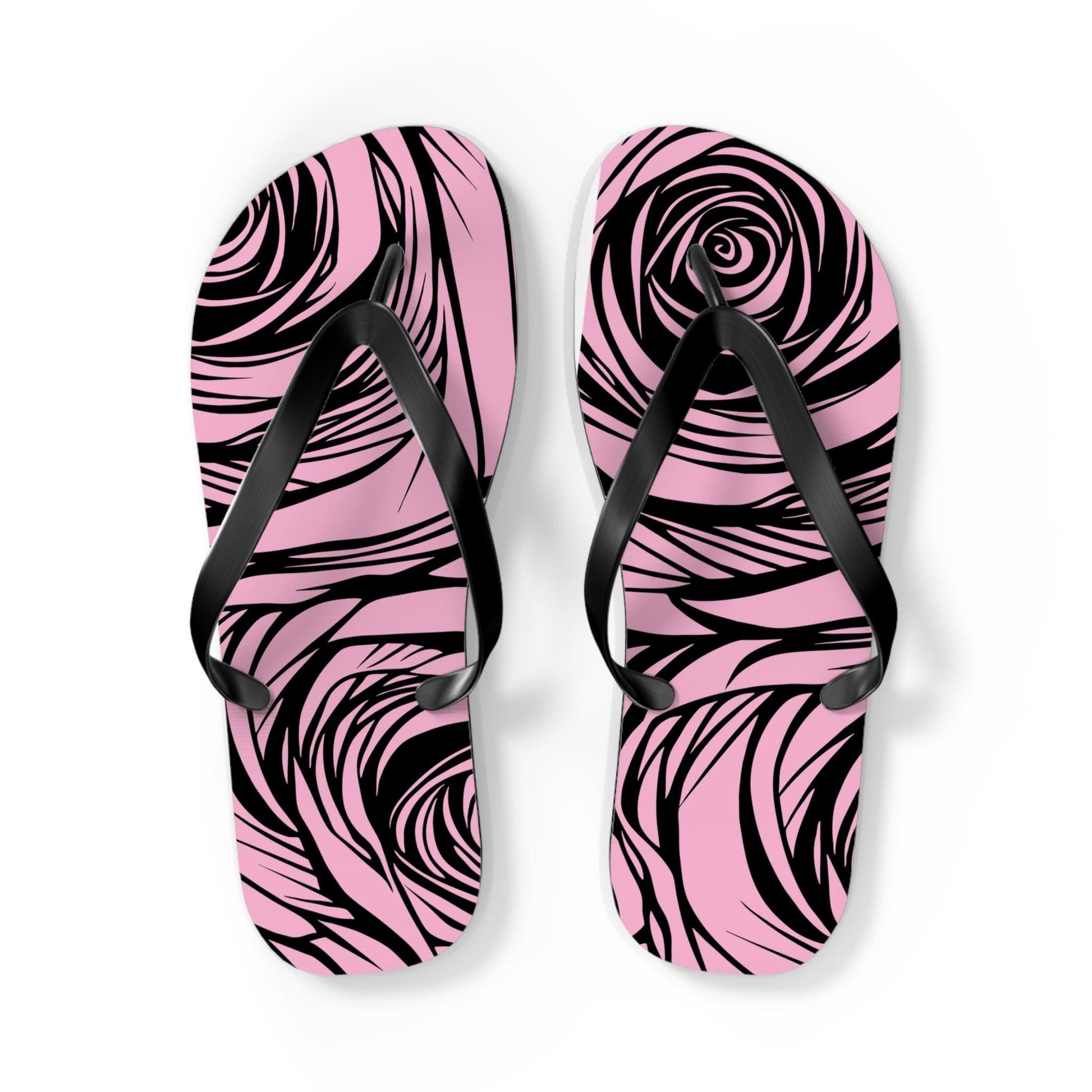 Floral Pattern Flip Flops, Summer Beach Sandals, Vacation Footwear, Outdoor Activities, Gift for Her - A Kingdom Lifestyle