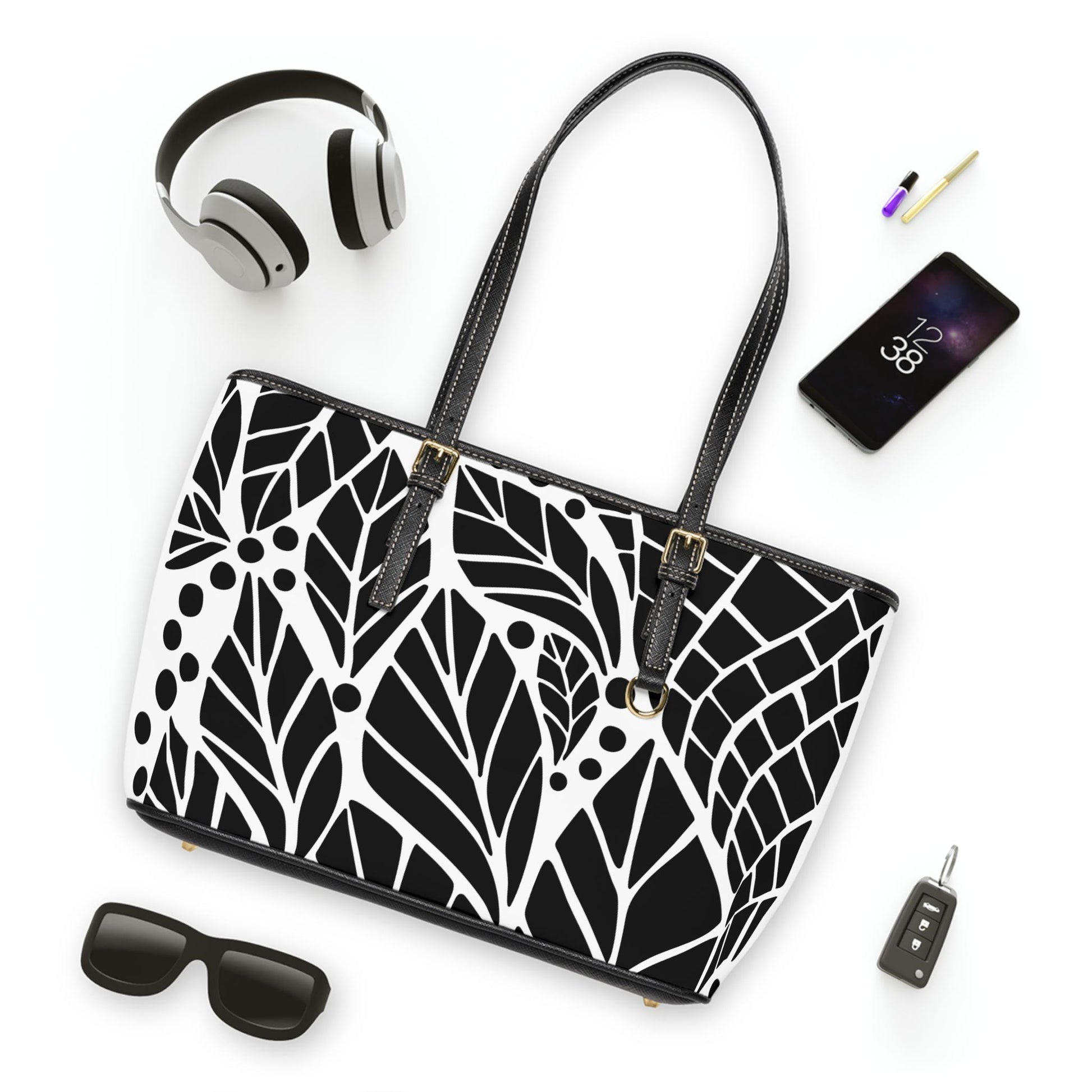 Chic PU Leather Shoulder Bag | Stylish Tote for Fashion Lovers, Everyday Use, Gift for Her, Shopping Bag, Travel Accessory - A Kingdom Lifestyle