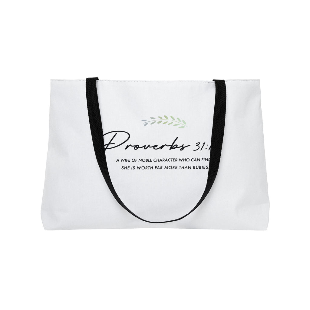 Christian Weekender Bag For Weekender Travel Case Christian Women Gift Mom Bag Bible Verse Proverbs Purse - A Kingdom Lifestyle