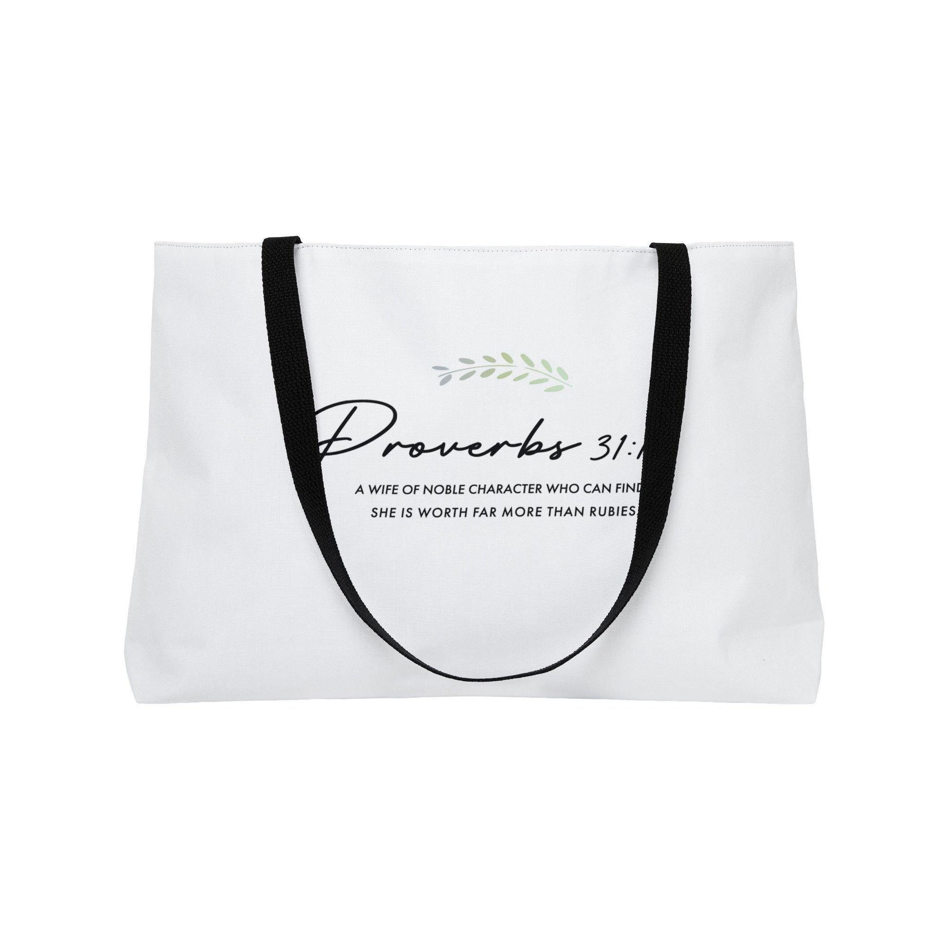 Christian Weekender Bag For Weekender Travel Case Christian Women Gift Mom Bag Bible Verse Proverbs Purse - A Kingdom Lifestyle