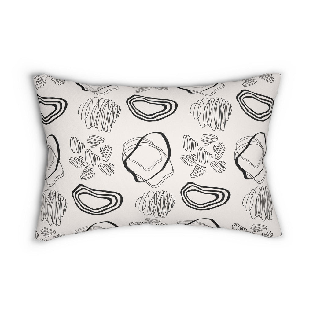 Modern Abstract Lumbar Pillow, Bohemian Home Decor, Couch Cushion, Minimalist Pillow, Gift for Homeowners, Decorative Pillow - A Kingdom Lifestyle
