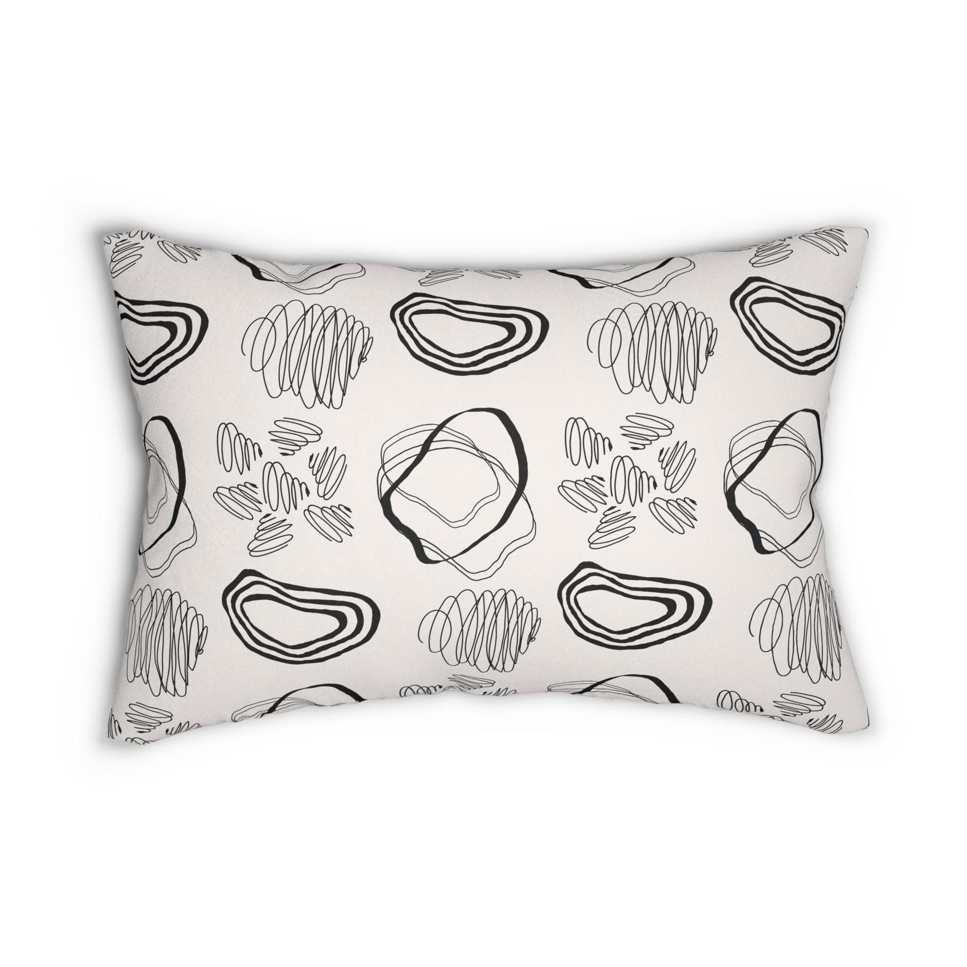 Modern Abstract Lumbar Pillow, Bohemian Home Decor, Couch Cushion, Minimalist Pillow, Gift for Homeowners, Decorative Pillow - A Kingdom Lifestyle