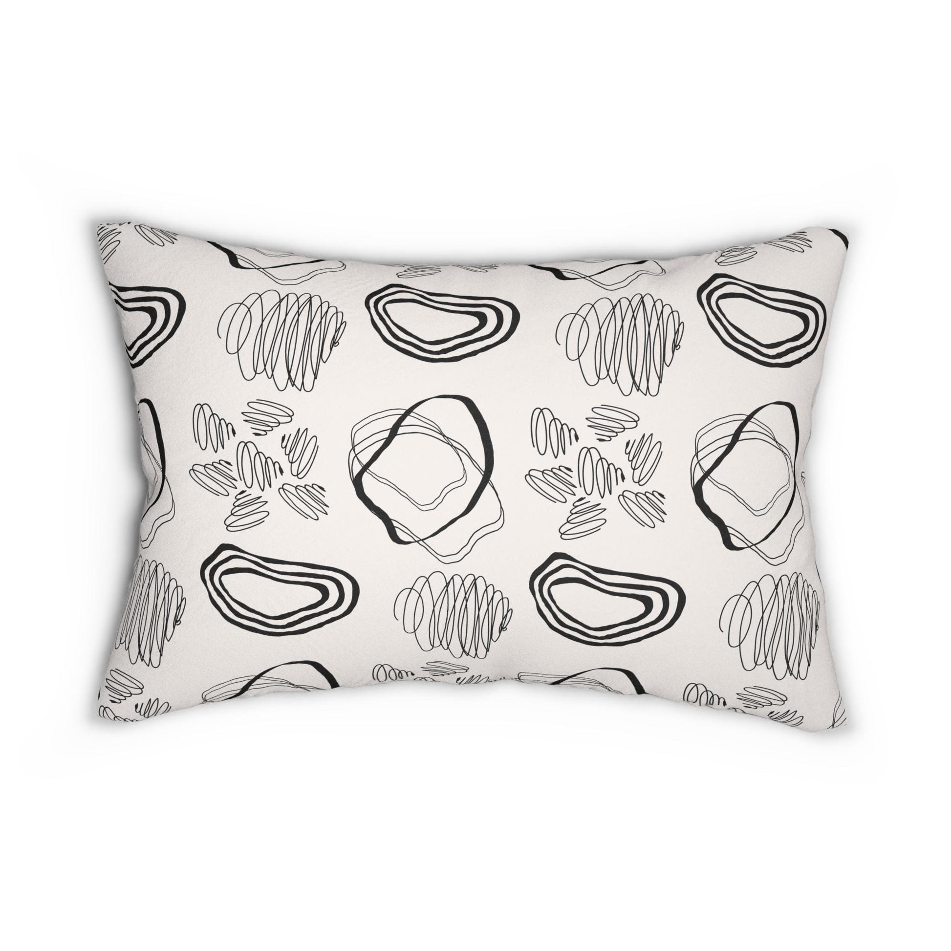 Modern Abstract Lumbar Pillow, Bohemian Home Decor, Couch Cushion, Minimalist Pillow, Gift for Homeowners, Decorative Pillow - A Kingdom Lifestyle
