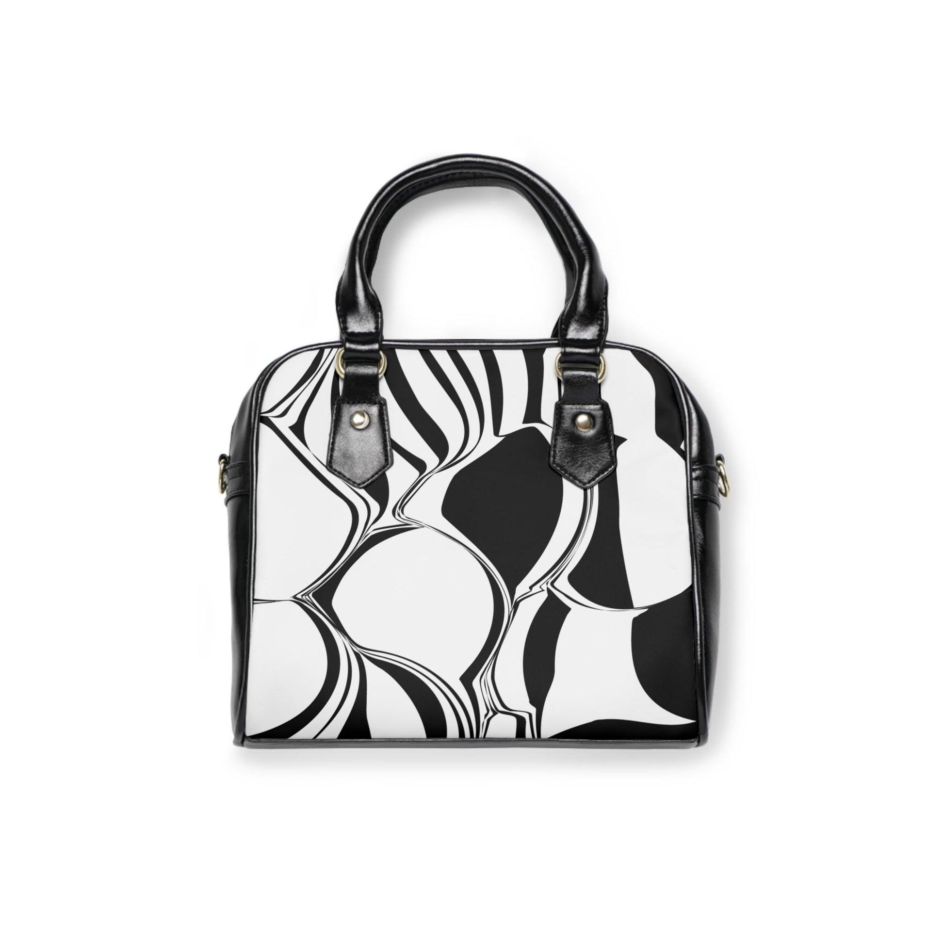 Chic Modern Abstract Shoulder Handbag Stylish Tote, Everyday Bag, Travel Purse, Fashion Accessory Gift for Her - A Kingdom Lifestyle