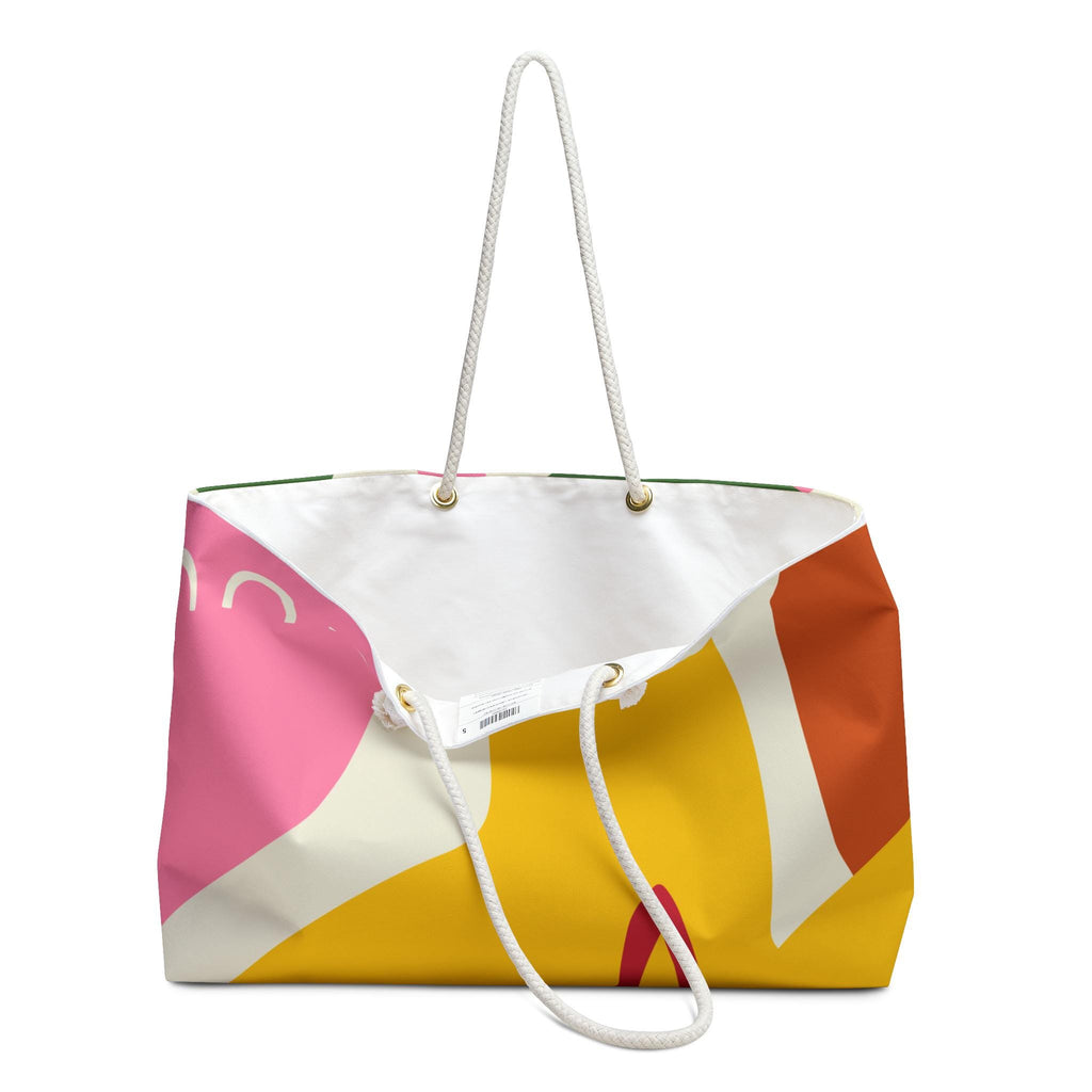 Bright and Cheerful Spring Weekender Bag Travel Tote, Beach Bag, Overnight Bag, Colorful Carryall, Perfect Gift for Adventurers. - A Kingdom Lifestyle