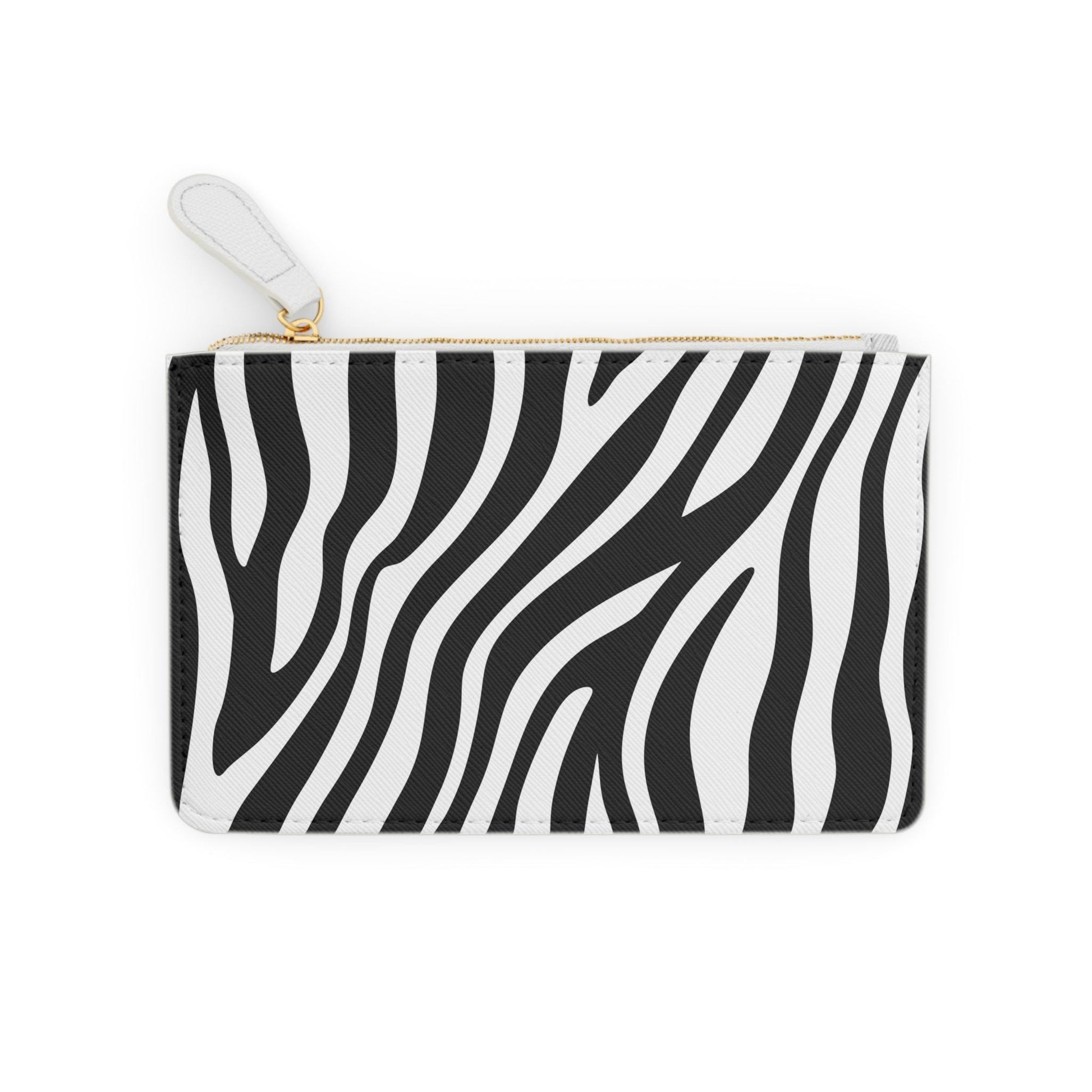 Zebra Print Mini Clutch Bag, Chic Zebra Accessory for Women, Designer Purse, Gift for Her, Travel Cosmetic Pouch, Fashion Statement - A Kingdom Lifestyle