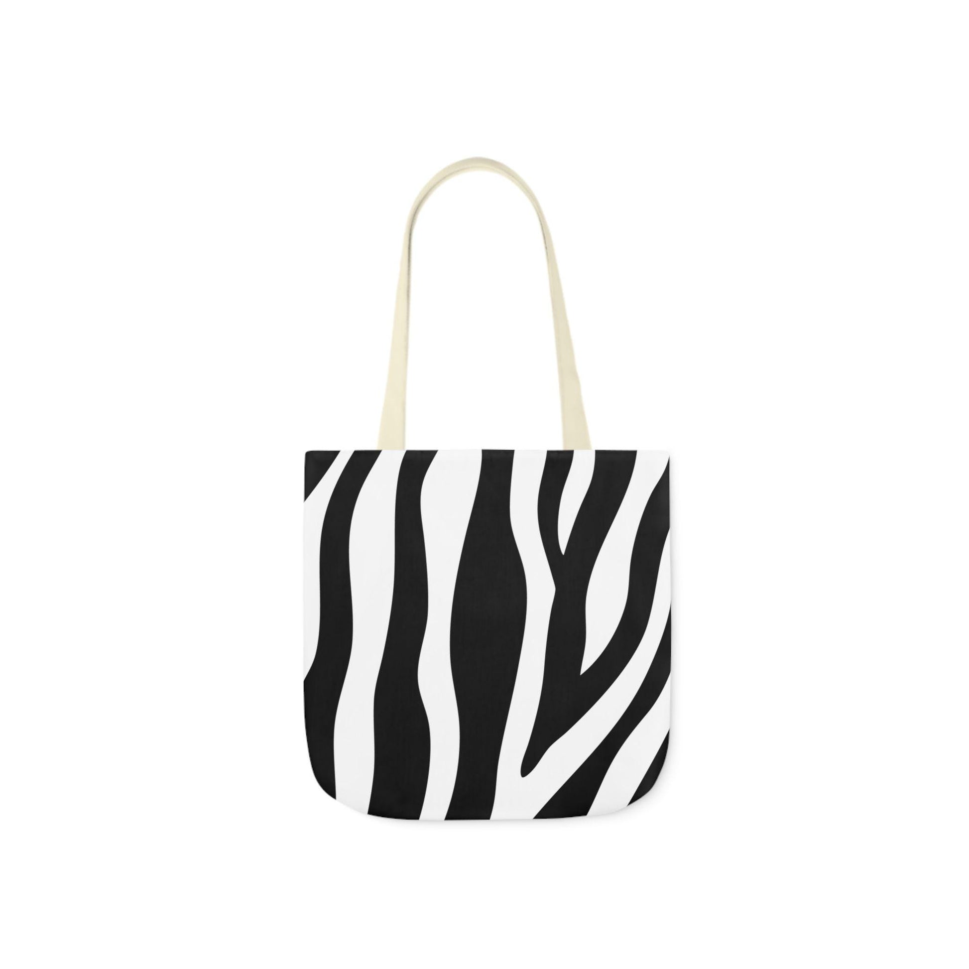 Zebra Print Canvas Tote Bag, Stylish Eco Friendly Grocery Bag, Fashionable Beach Tote, Gift for Animal Lovers, Versatile Shopping Bag - A Kingdom Lifestyle