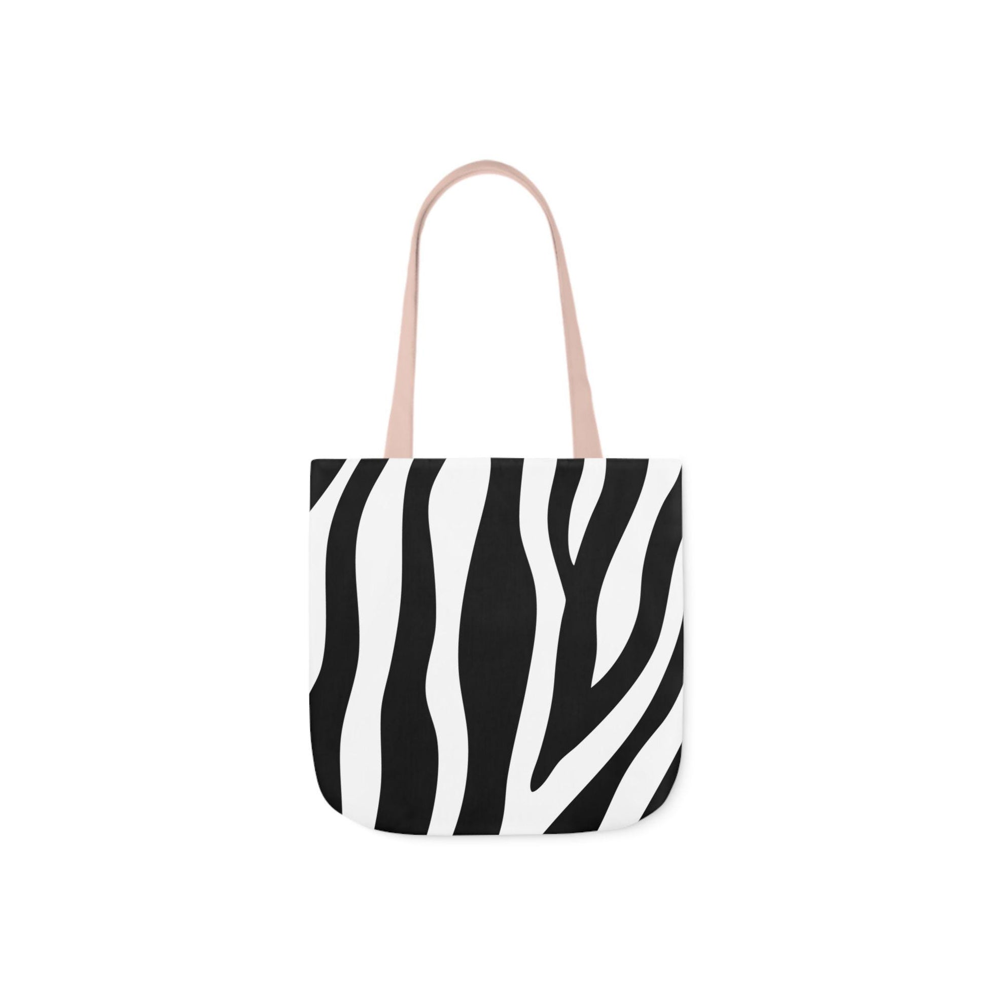 Zebra Print Canvas Tote Bag, Stylish Eco Friendly Grocery Bag, Fashionable Beach Tote, Gift for Animal Lovers, Versatile Shopping Bag - A Kingdom Lifestyle