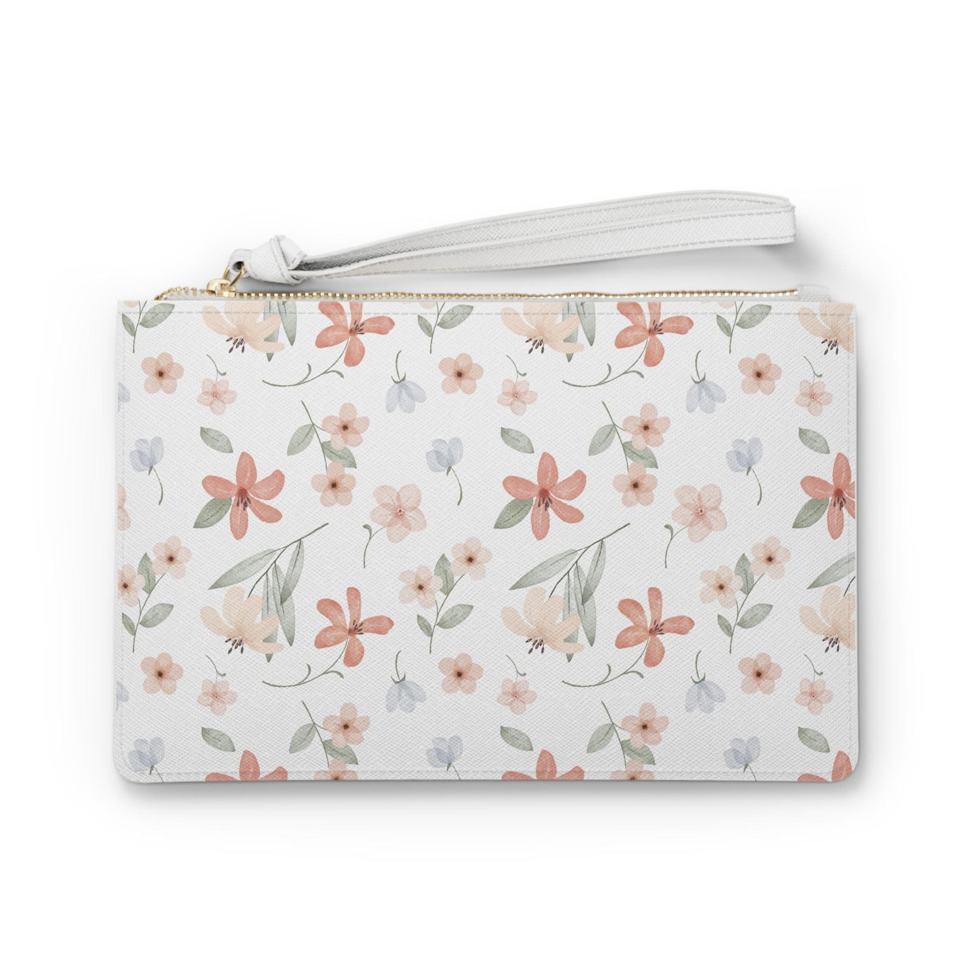 Pink Floral Clutch Bag Elegant Accessory for Weddings Parties, & Everyday Use Chic Gift for Her, Stylish Makeup Pouch, Trendy Wristlet - A Kingdom Lifestyle