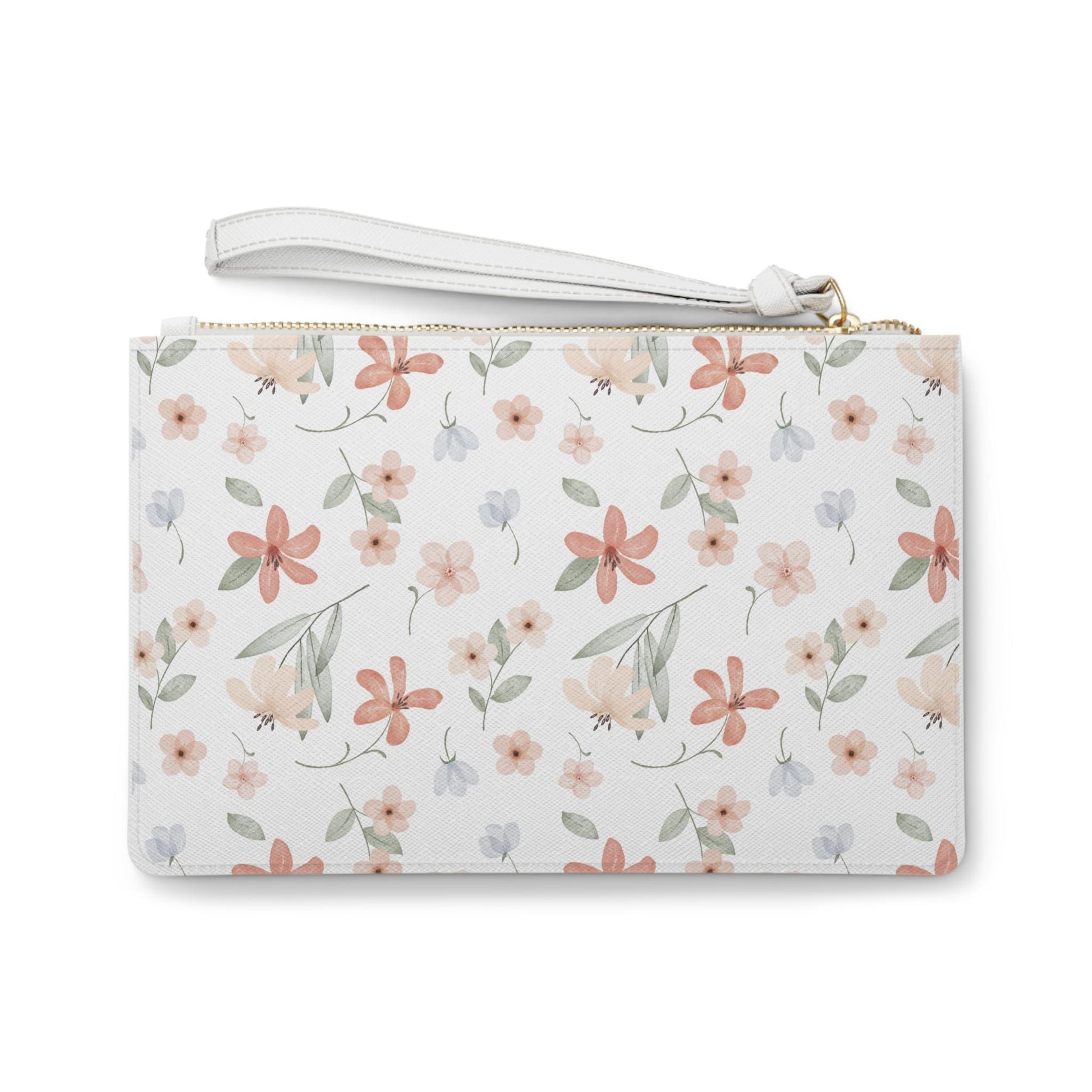 Pink Floral Clutch Bag Elegant Accessory for Weddings Parties, & Everyday Use Chic Gift for Her, Stylish Makeup Pouch, Trendy Wristlet - A Kingdom Lifestyle