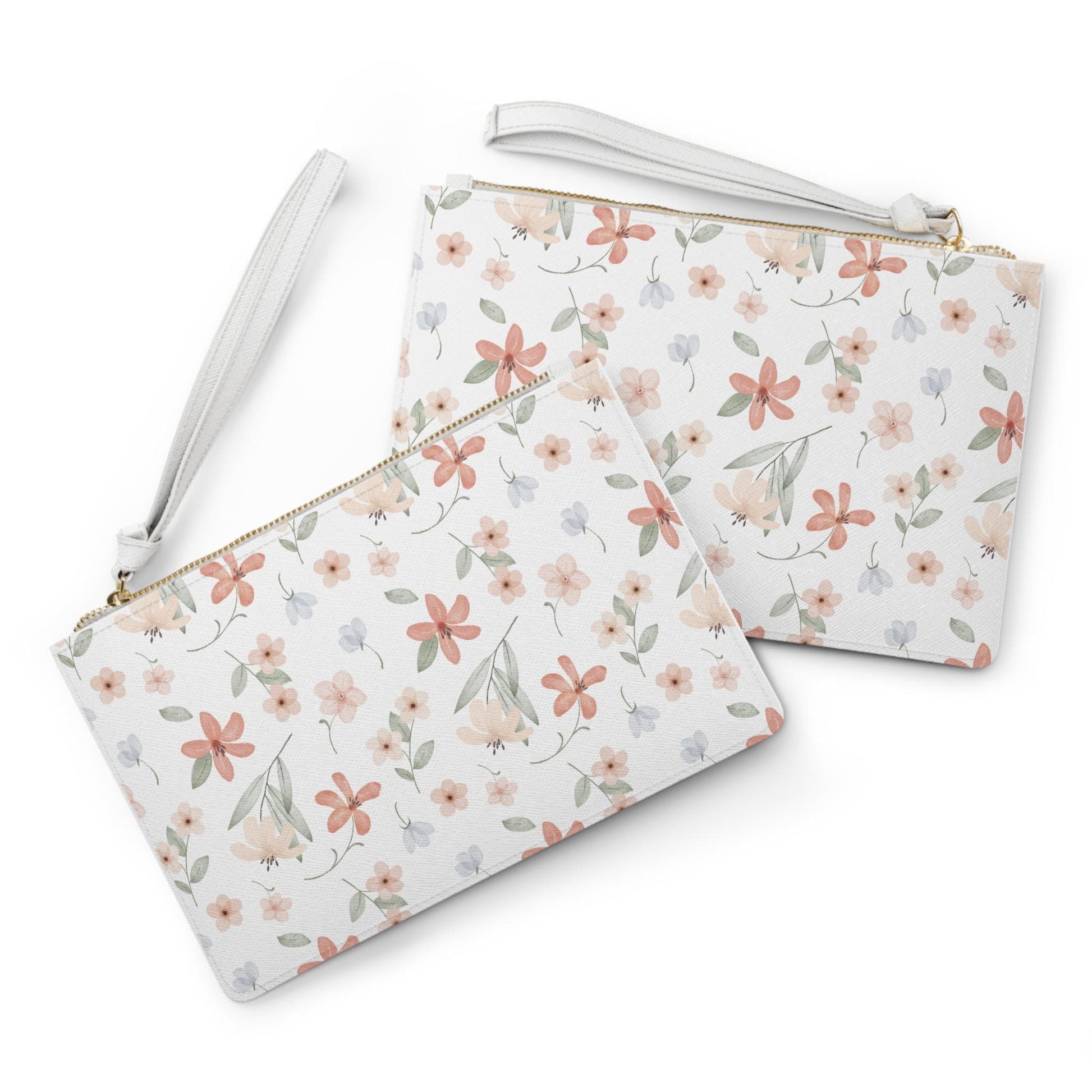 Pink Floral Clutch Bag Elegant Accessory for Weddings Parties, & Everyday Use Chic Gift for Her, Stylish Makeup Pouch, Trendy Wristlet - A Kingdom Lifestyle